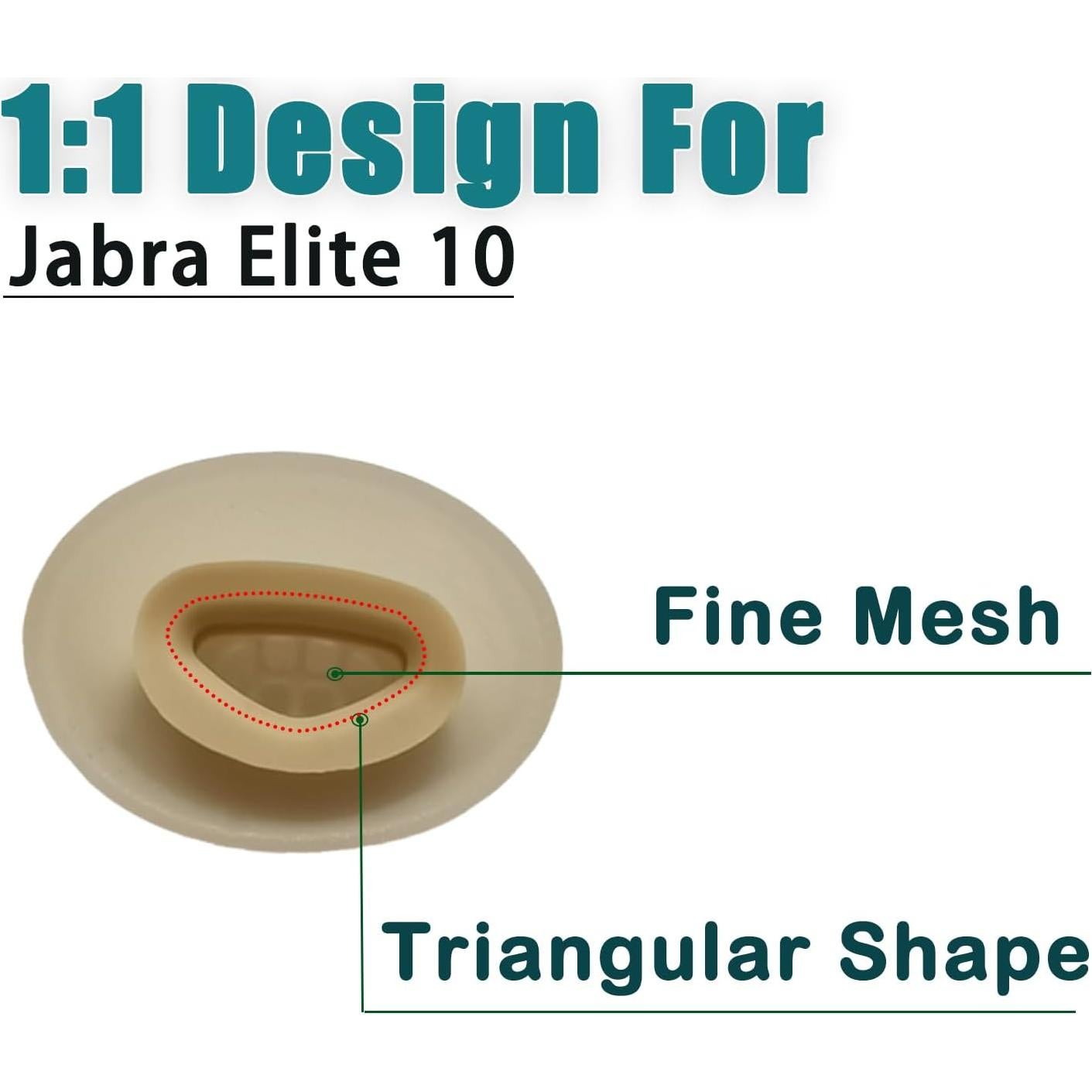 Consejos de Silicona para Auriculares Jabra Elite 10 - 4 Pares