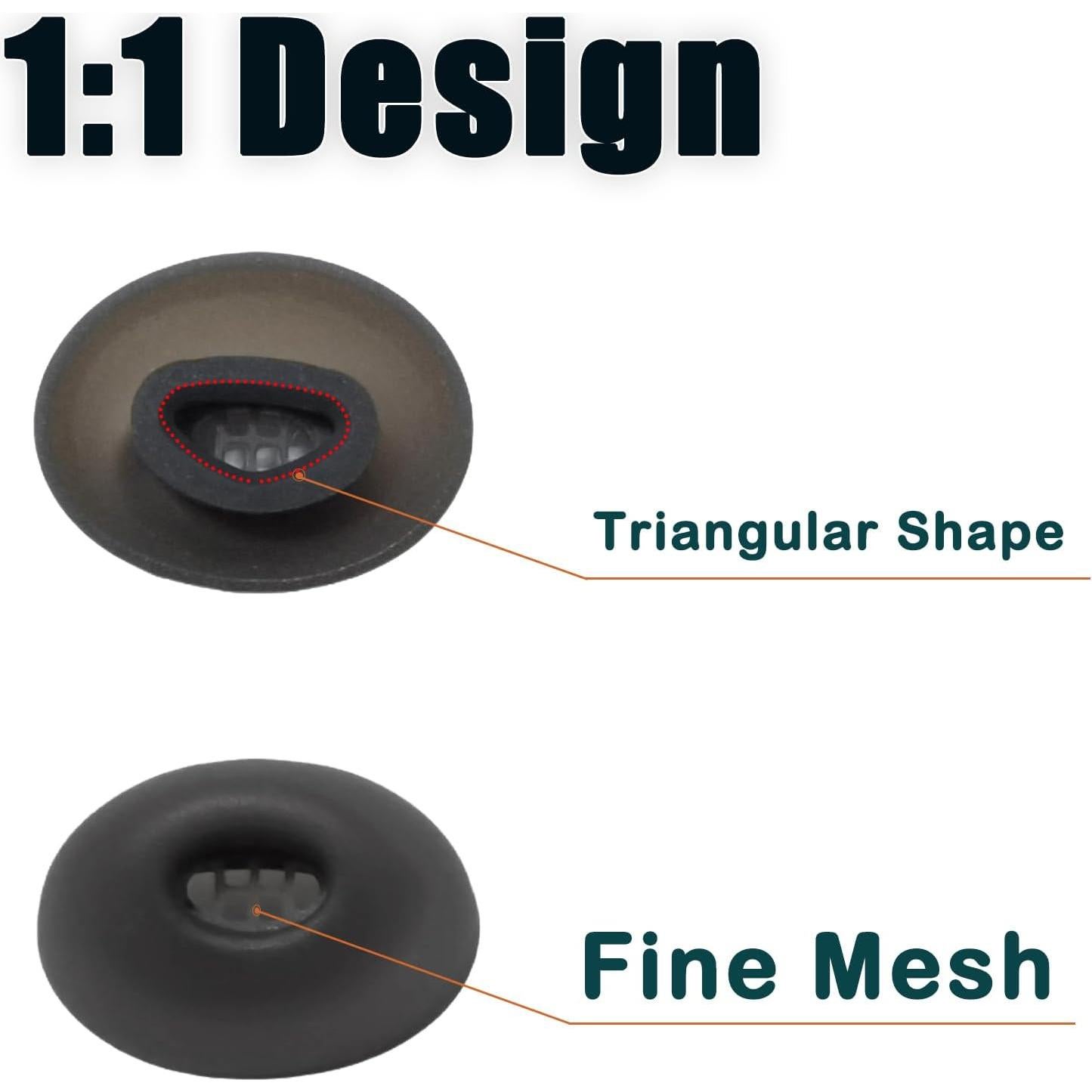 Puntas de Repuesto Silicona Jabra Elite 10 - 4 Pares Negro