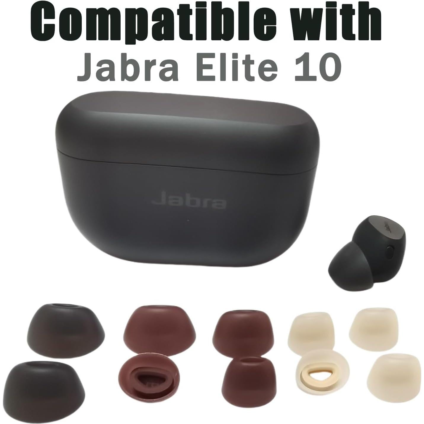 Puntas de Repuesto Silicona Jabra Elite 10 - 4 Pares Negro