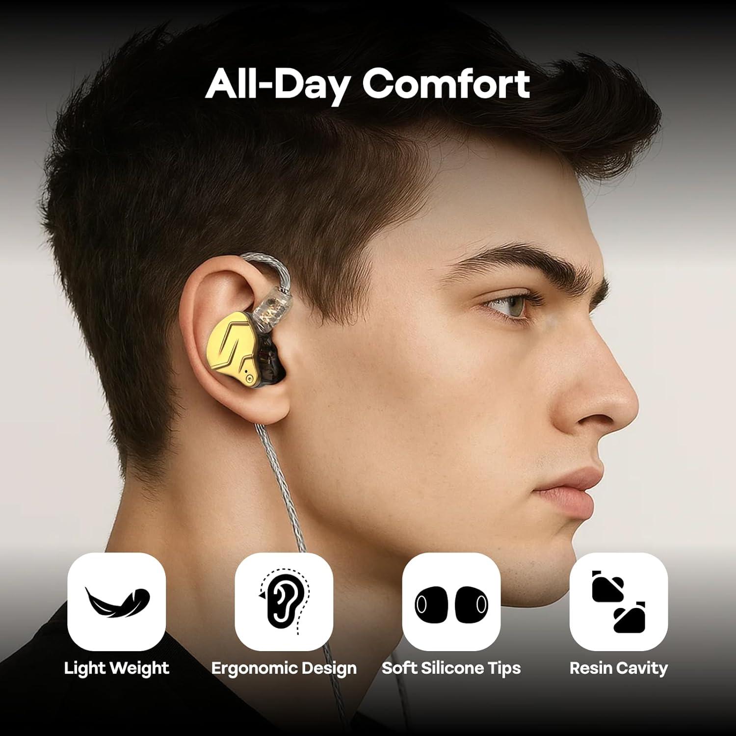 Auriculares In-Ear KZ ZSN PRO X HiFi 10mm Dual Driver Metal