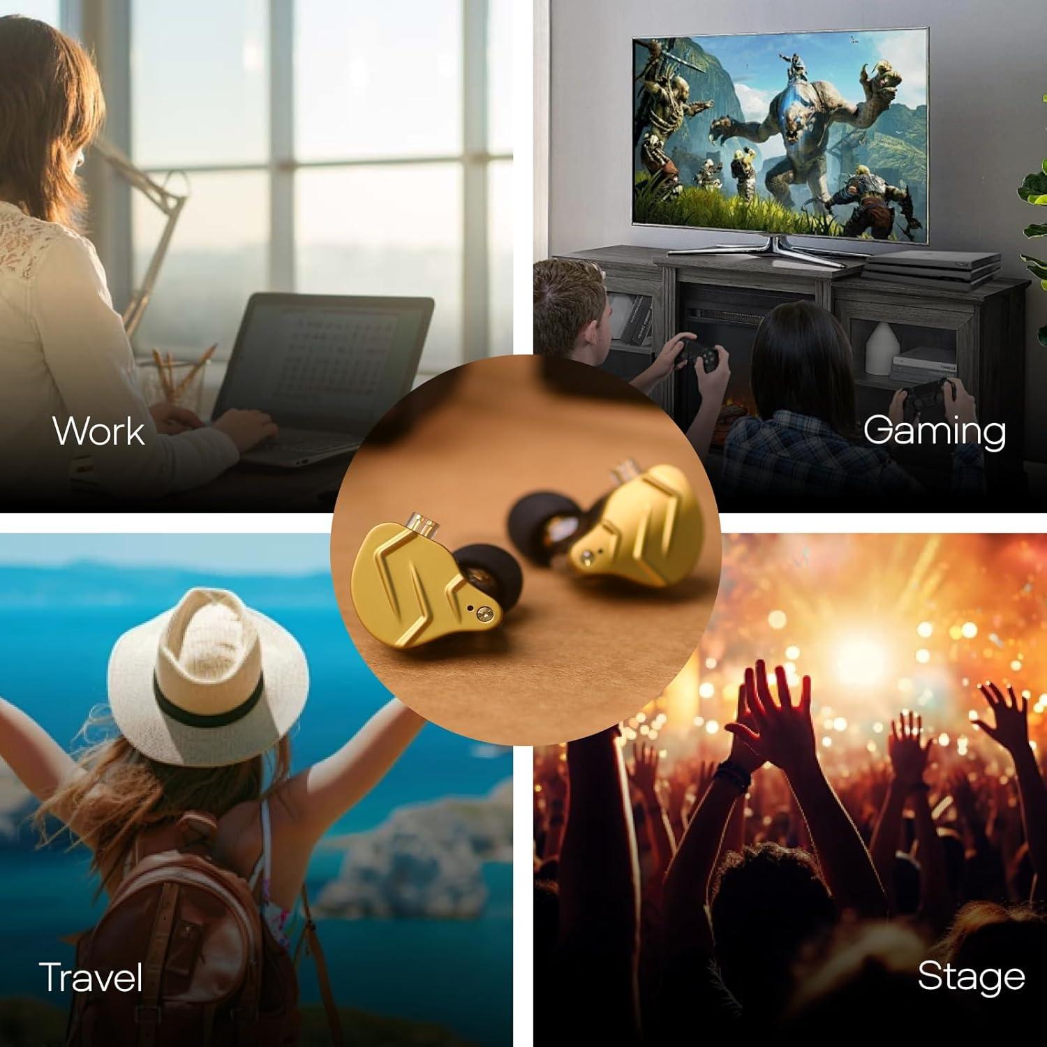 Auriculares In-Ear KZ ZSN PRO X HiFi 10mm Dual Driver Metal