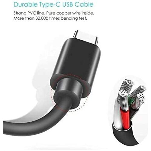 Cargador de pared y cable USB-C 1.5m WZHENB para altavoces y auriculares