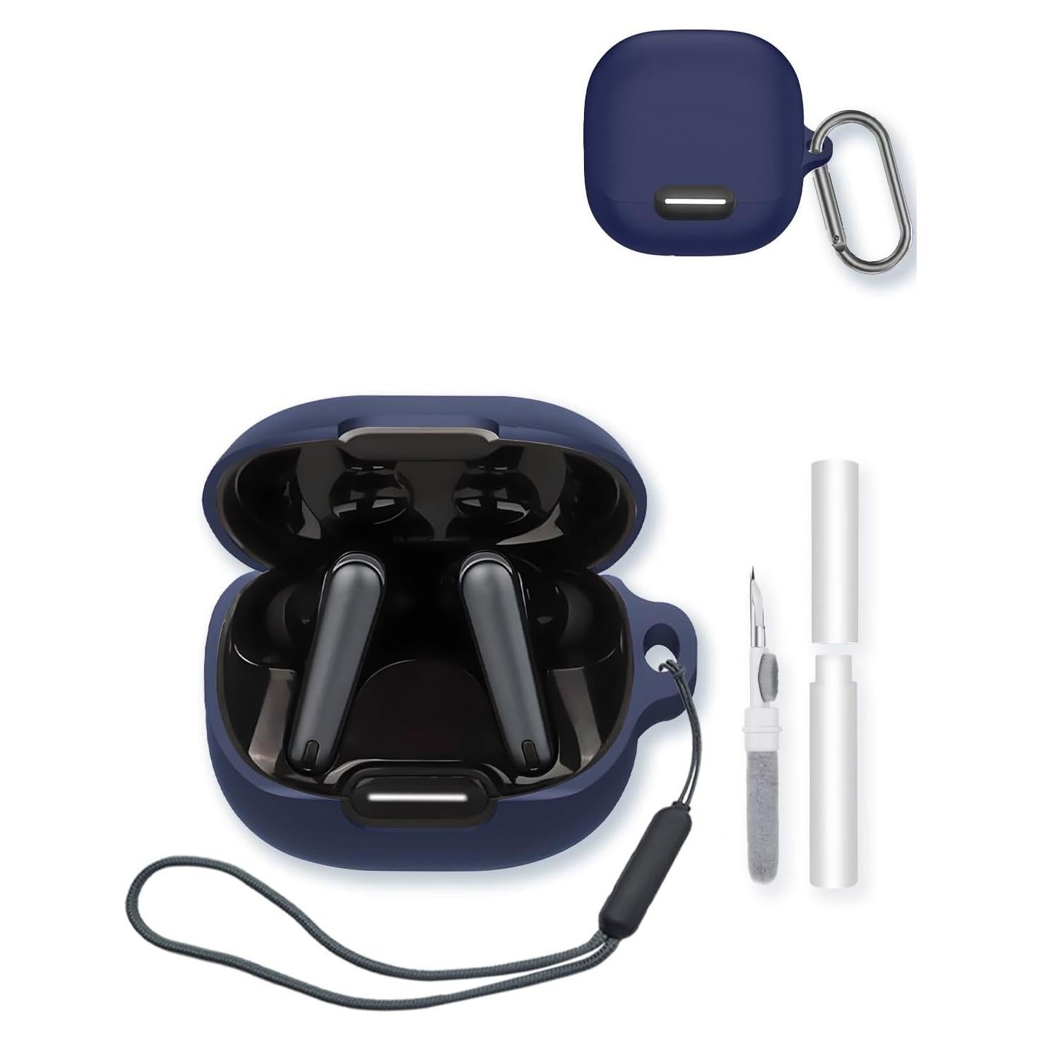 Funda de Silicona BOVUGAC para Anker Soundcore Liberty 4 NC Azul