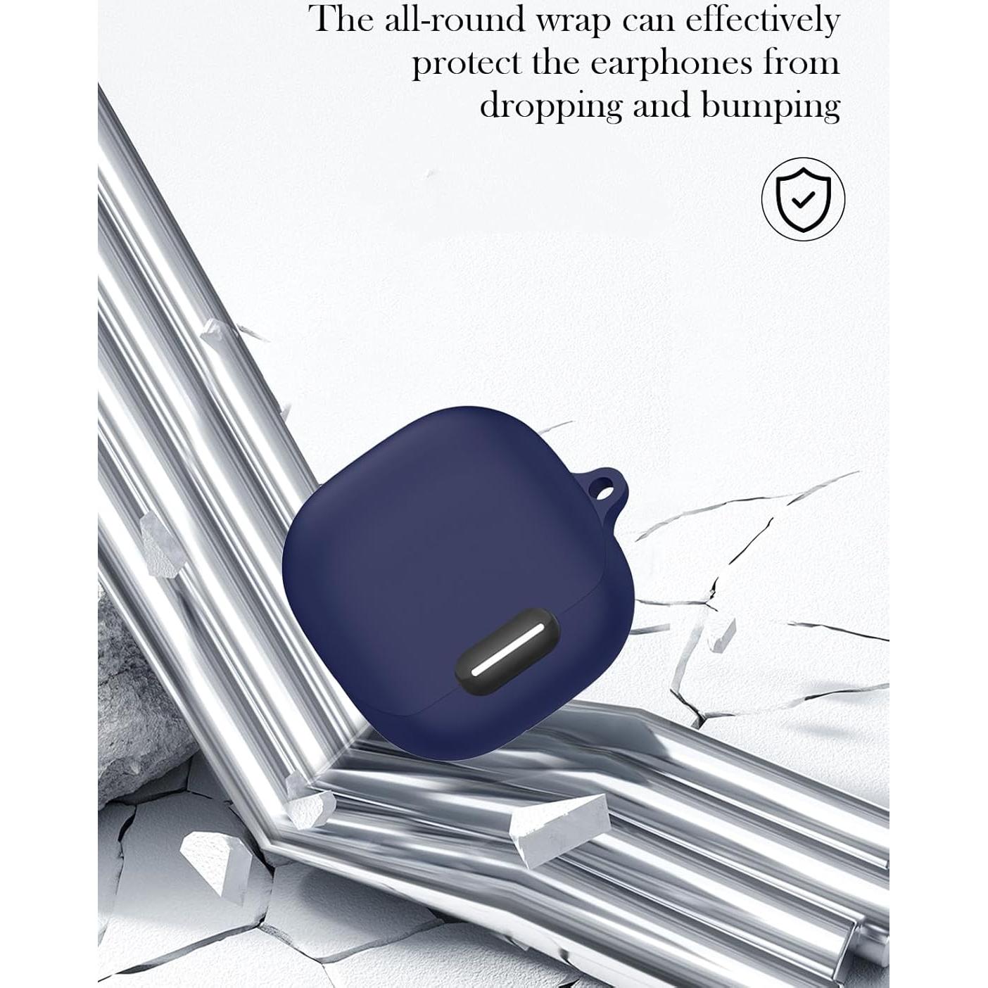 Funda de Silicona BOVUGAC para Anker Soundcore Liberty 4 NC Azul