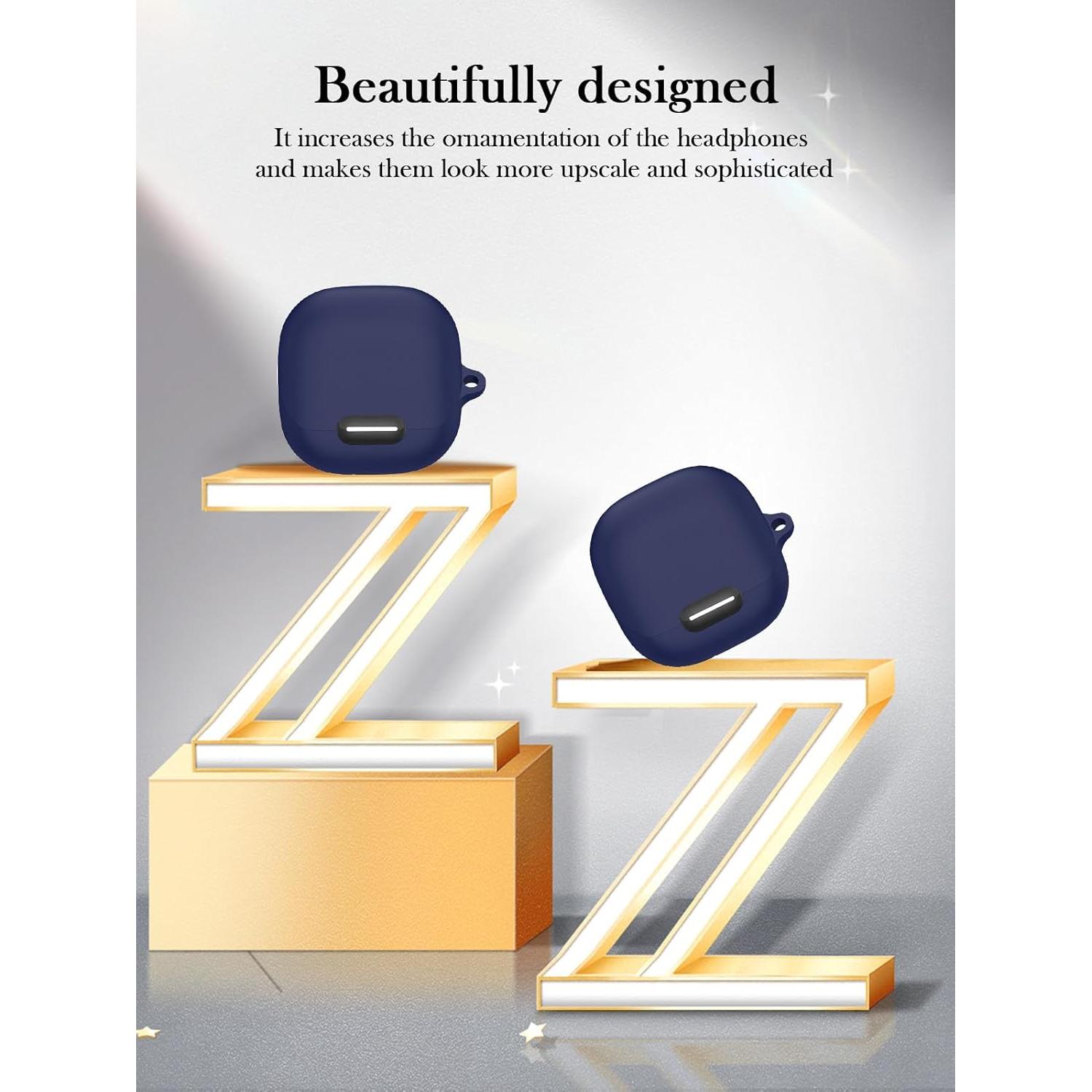 Funda de Silicona BOVUGAC para Anker Soundcore Liberty 4 NC Azul