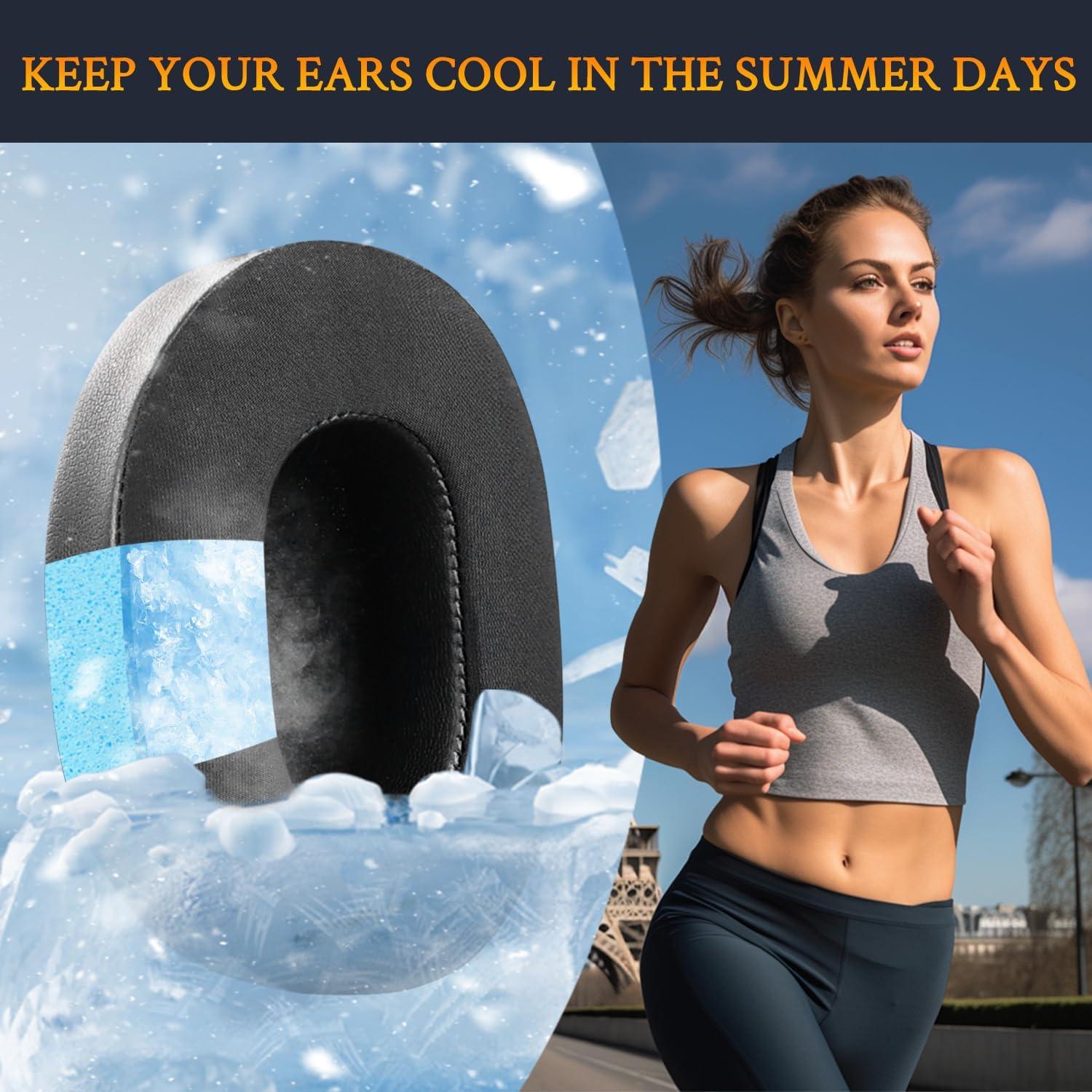 Almohadillas de Gel Refrigerante SOULWIT para Auriculares Skullcandy Hesh 3/ANC/Evo - Negro