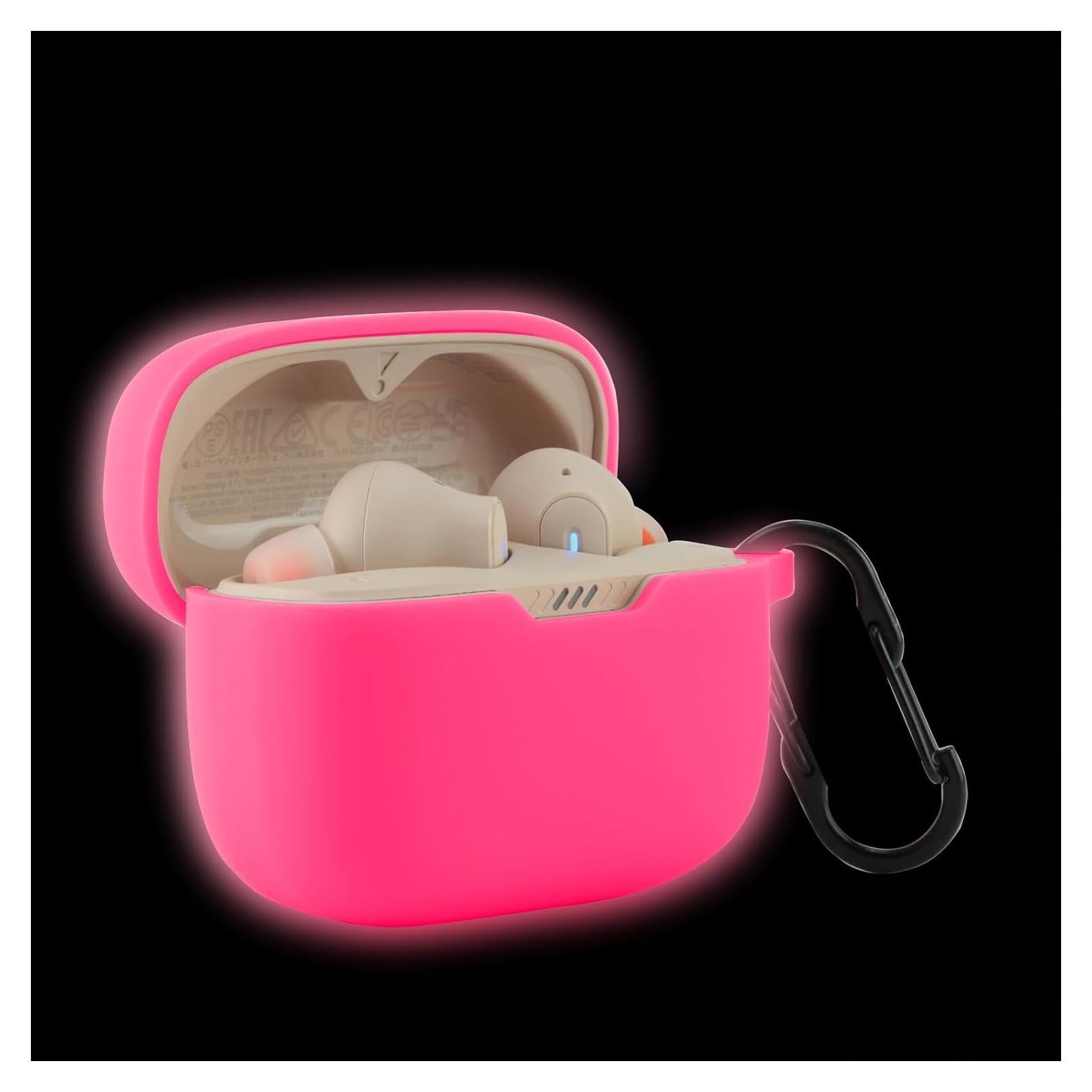 Funda de silicona LEFXMOPHY para auriculares JBL Tune 230NC rosa