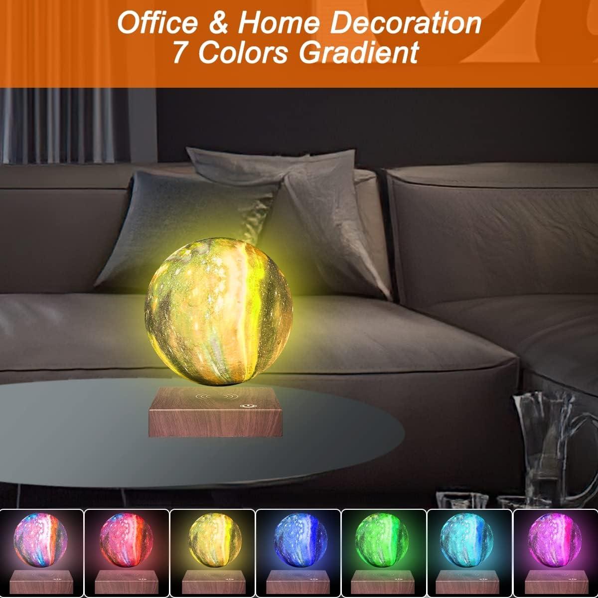 Lámpara de Luna Flotante VGAzer 7 Colores LED Decorativa