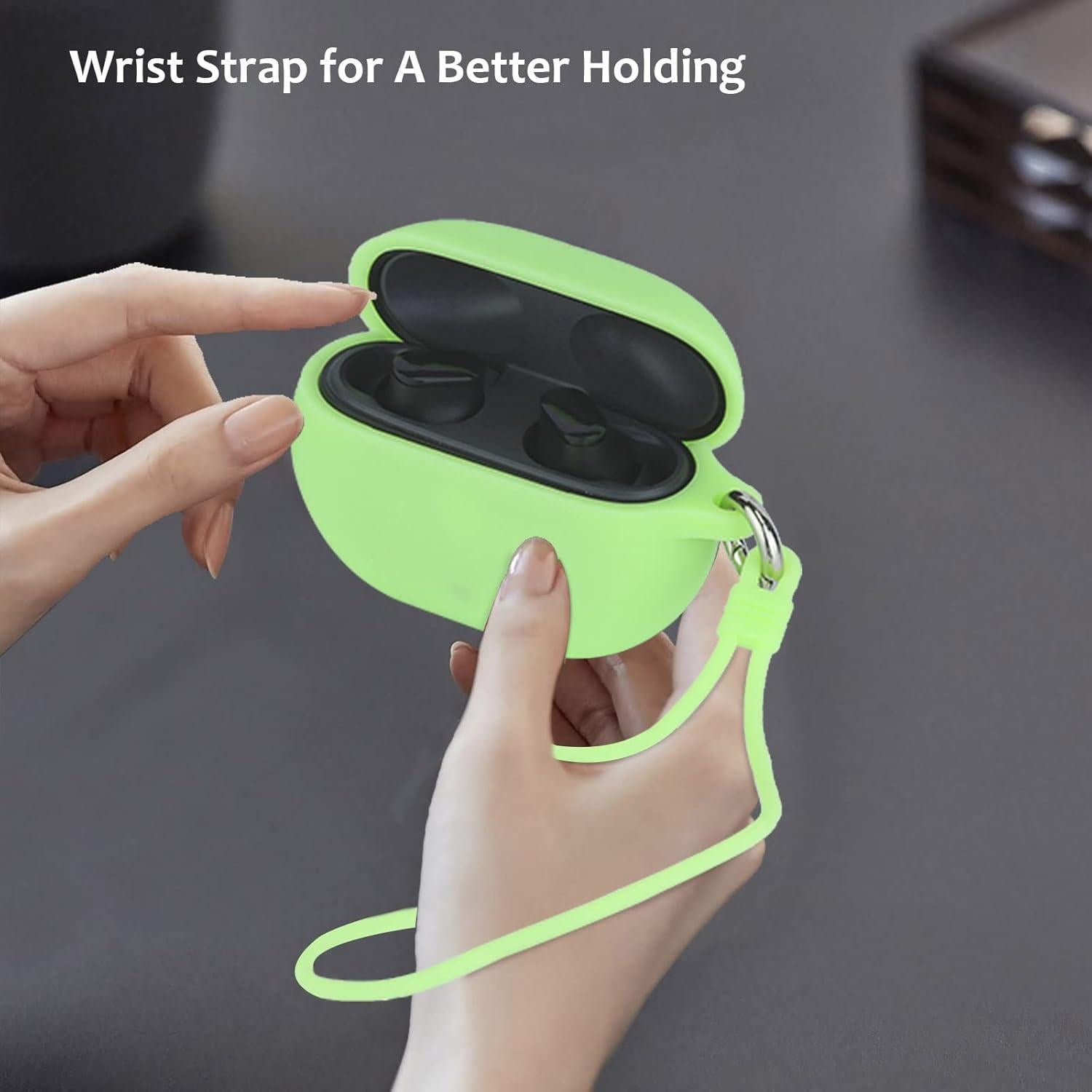 Funda de Silicona LEFXMOPHY para Beats Studio Buds 2021 Verde