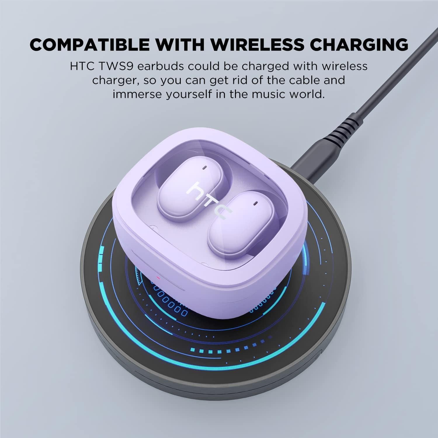 Auriculares Bluetooth Inalámbricos HTC TWS9 5.3 Carga Inalámbrica