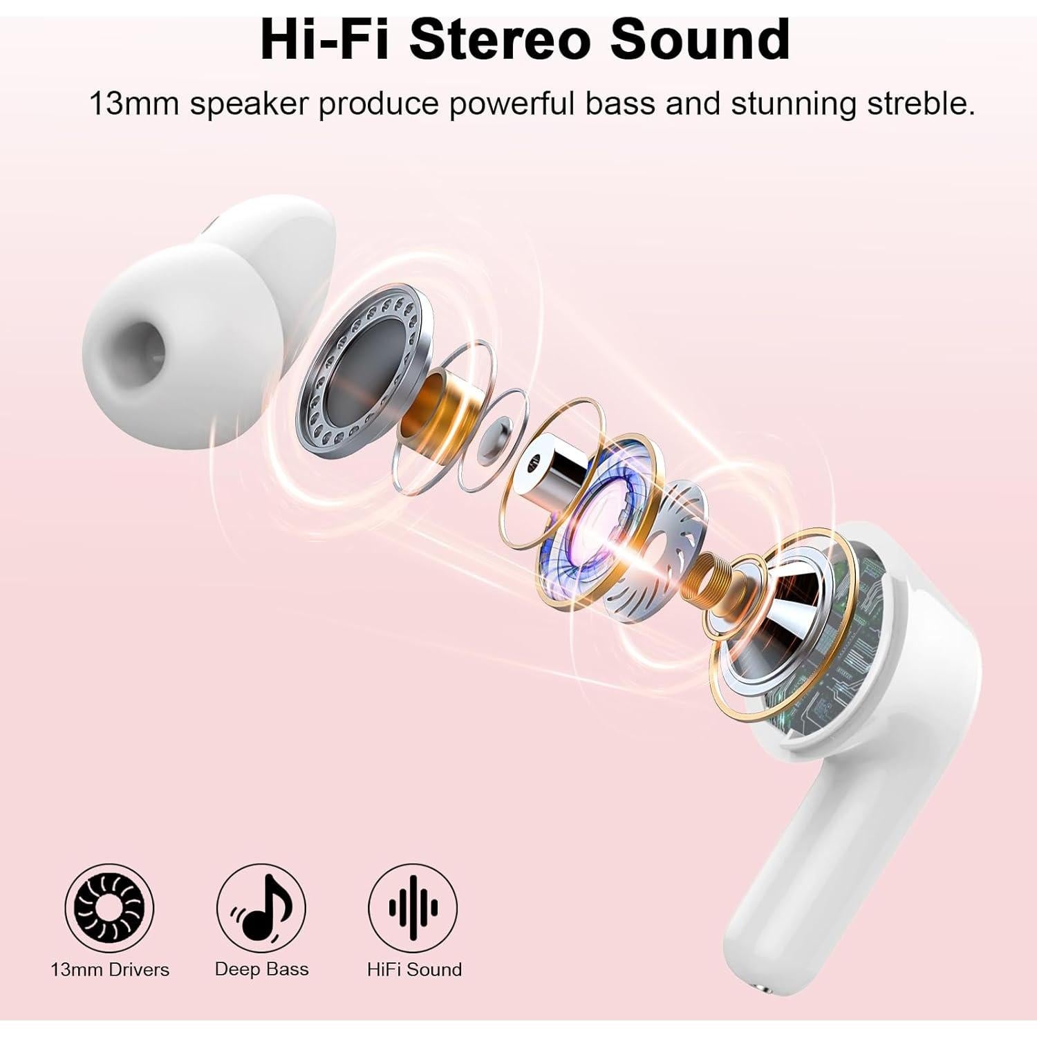 Auriculares Inalámbricos Donerton I66 Bluetooth 5.4 IP7 45H