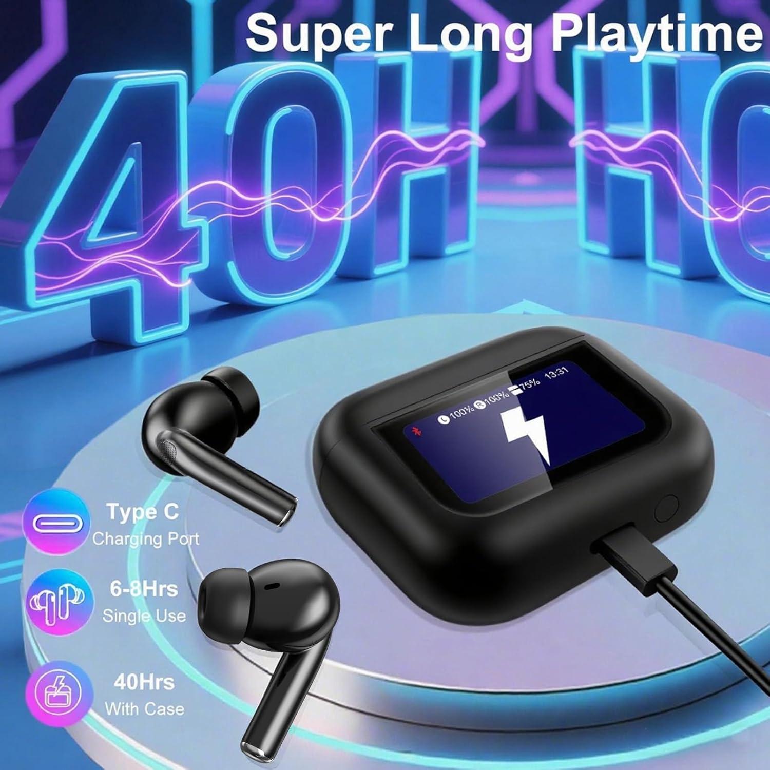 Auriculares Inalámbricos Binineew YW07 Bluetooth 5.4 ANC 40H