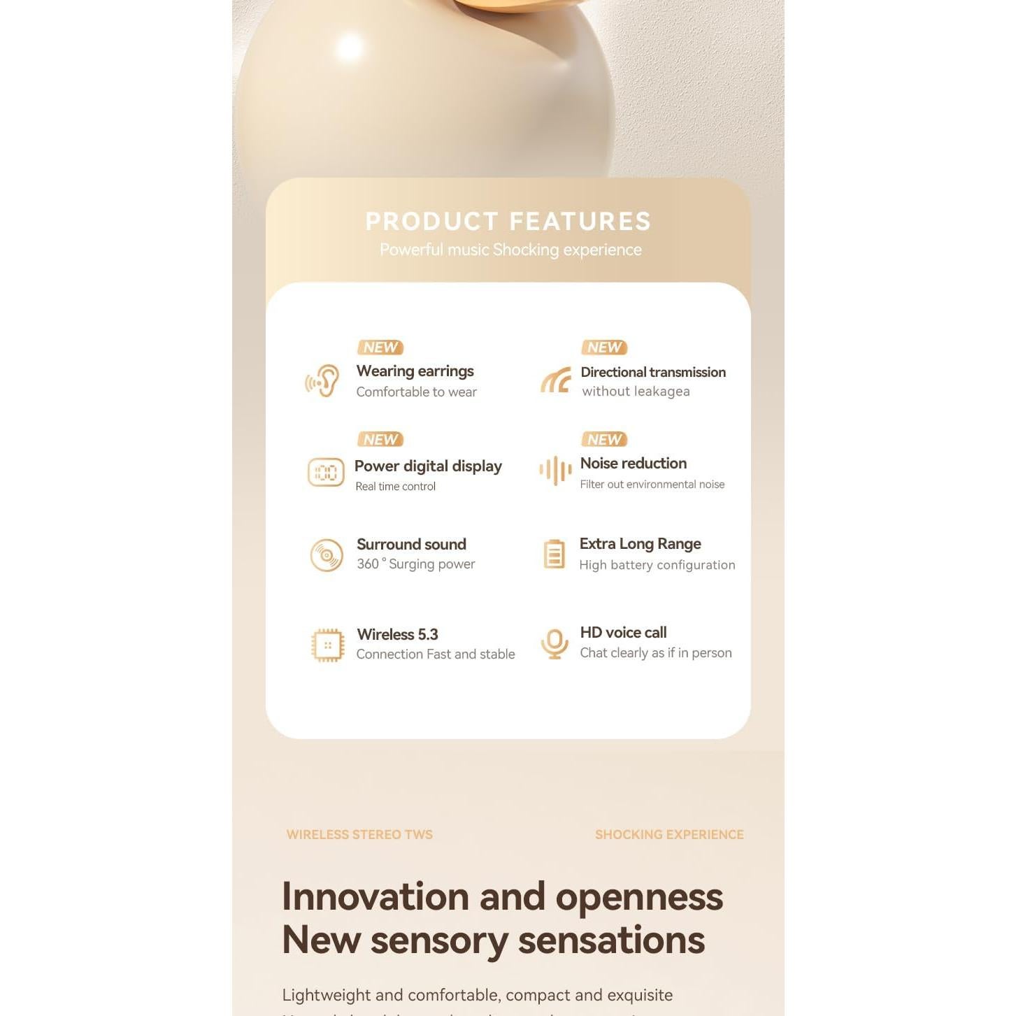 Auriculares Inalámbricos Bluetooth Anbaole M62 con Estuche Carga