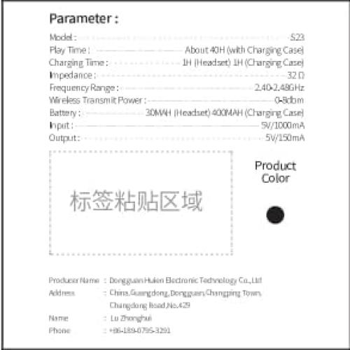 Auriculares Inalámbricos Motost S23 Bluetooth 5.3 HiFi 40H IP7