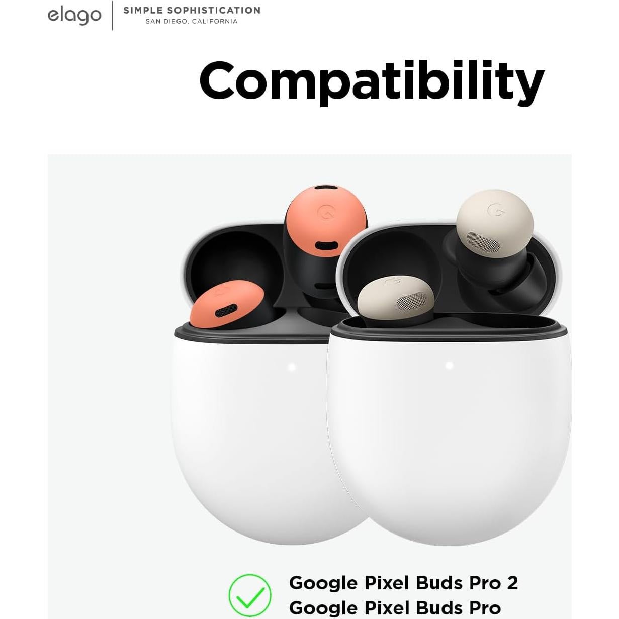 Funda Transparente elago para Google Pixel Buds Pro 2/Pro