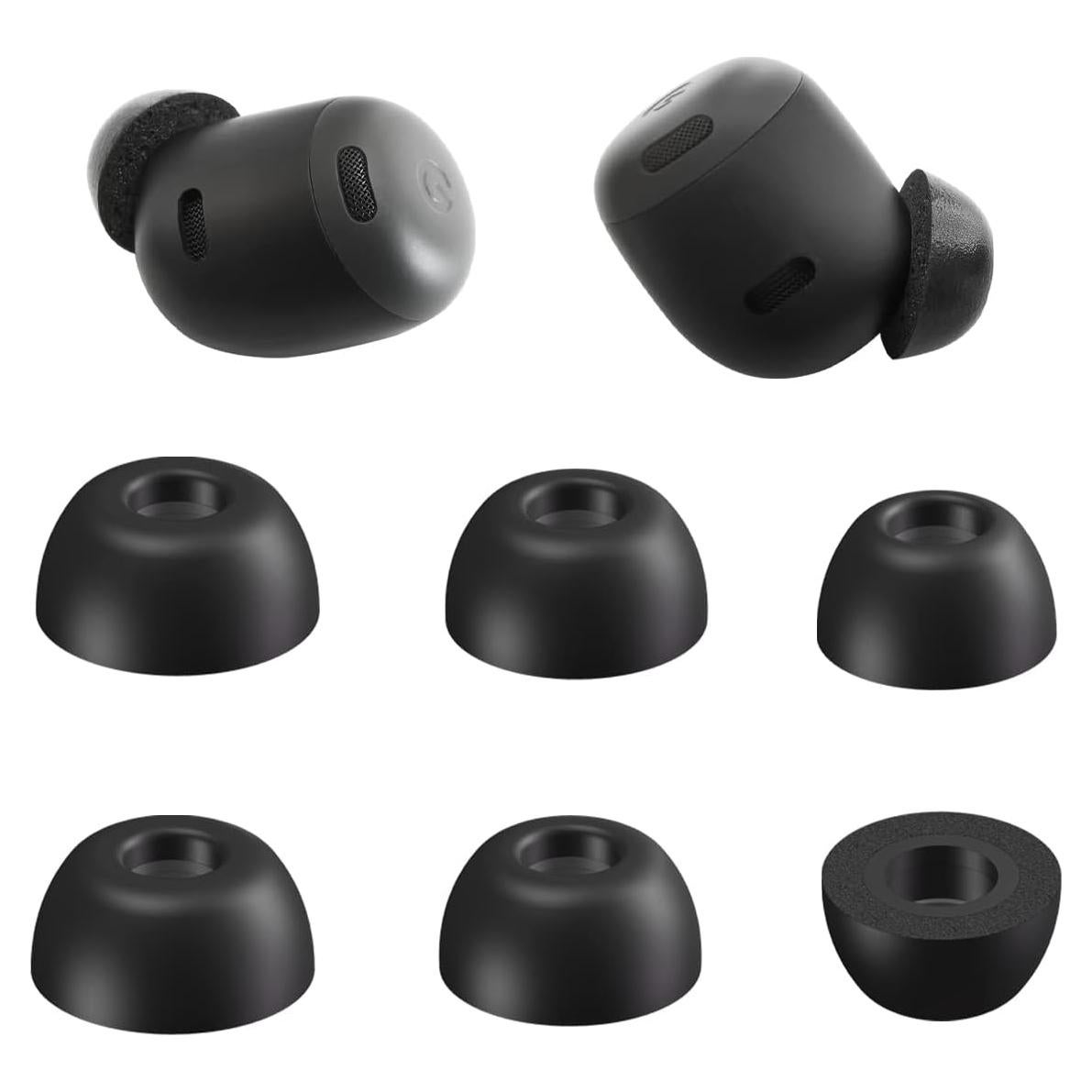 Consejos de espuma viscoelástica Mijusun para Google Pixel Buds Pro - 3 pares