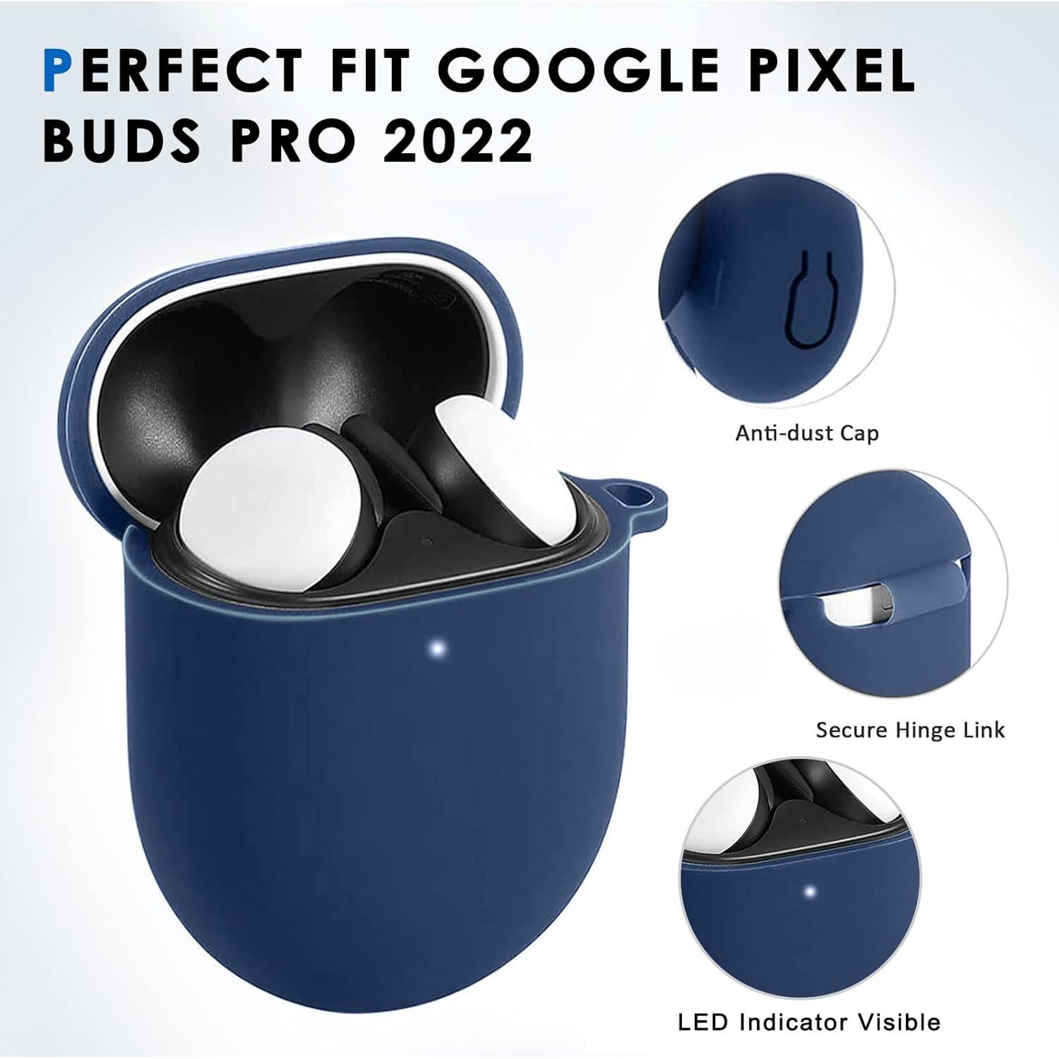 Funda Protectora Silicona LDSXAY para Google Pixel Buds Pro 2022/2024