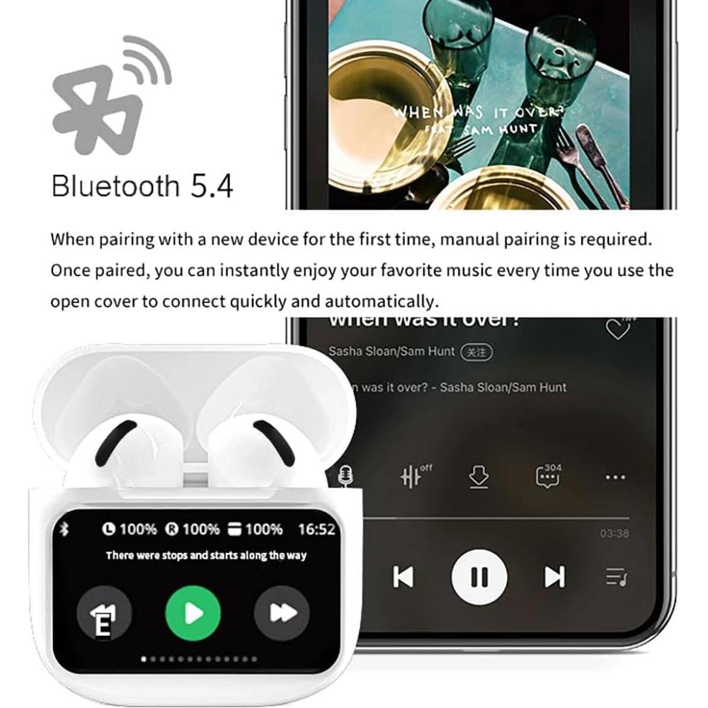 Auriculares Inalámbricos Bluetooth 5.4 T18 HiFi Estéreo IPX7
