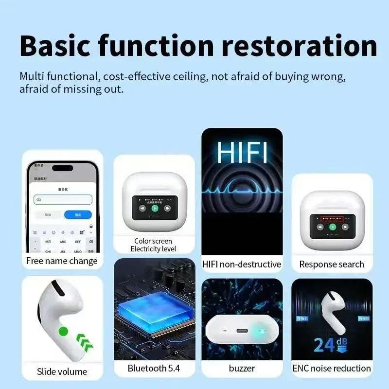 Auriculares Inalámbricos Bluetooth 5.4 T18 HiFi Estéreo IPX7