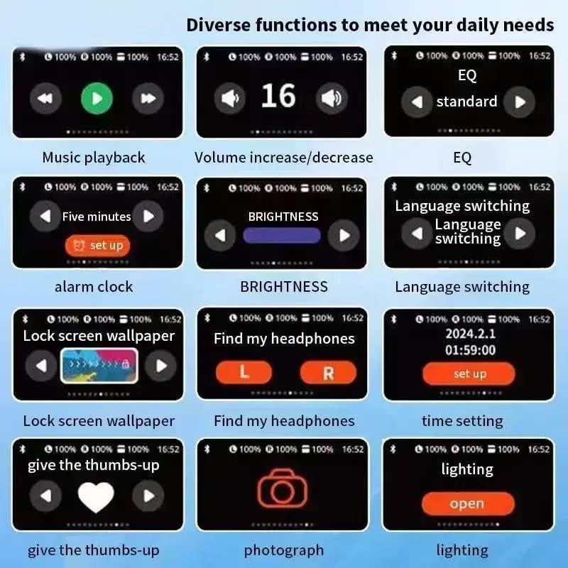 Auriculares Inalámbricos Bluetooth 5.4 T18 HiFi Estéreo IPX7