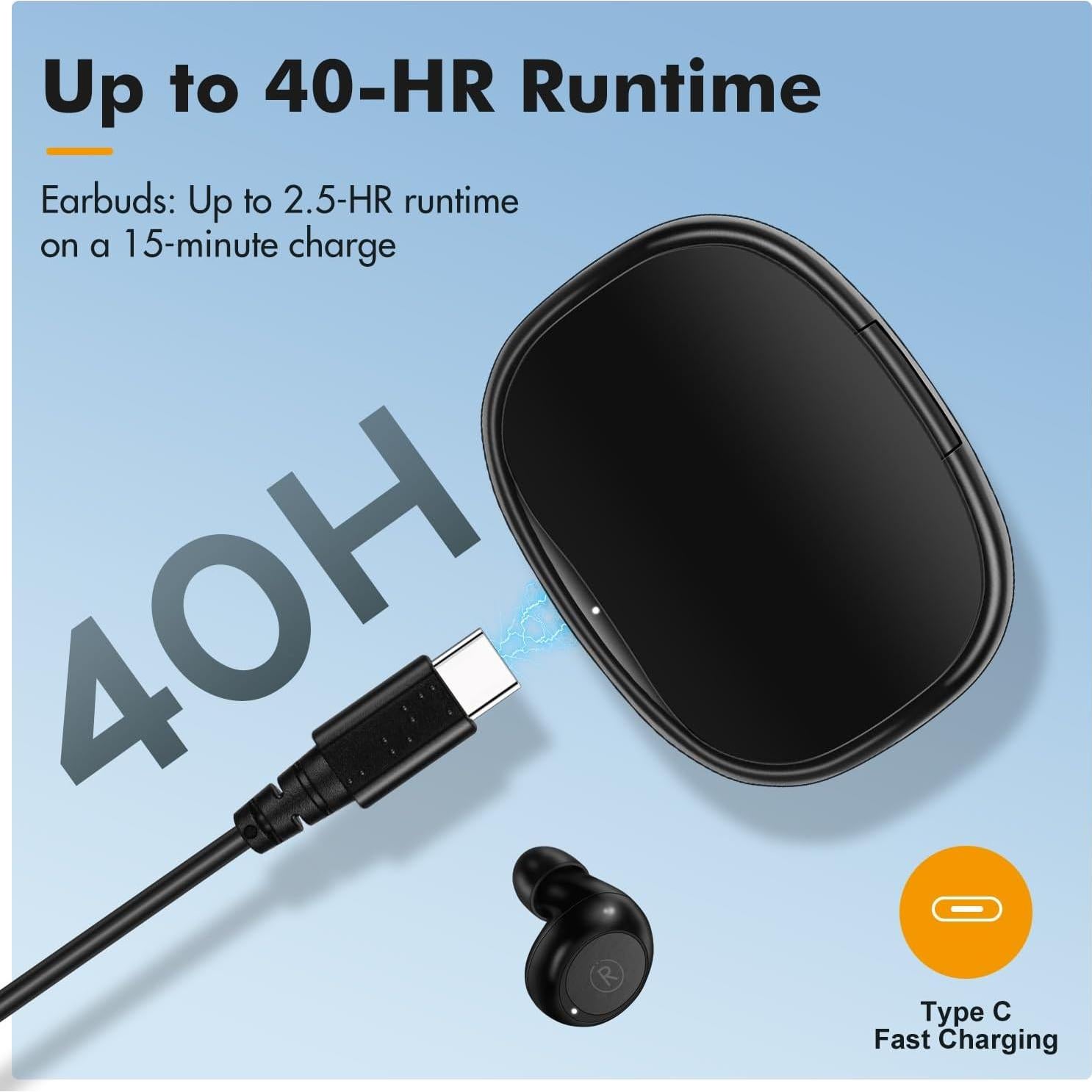 Mini Auriculares Inalámbricos E-filliate TRAVEL DEPOT, Bluetooth, IPX4