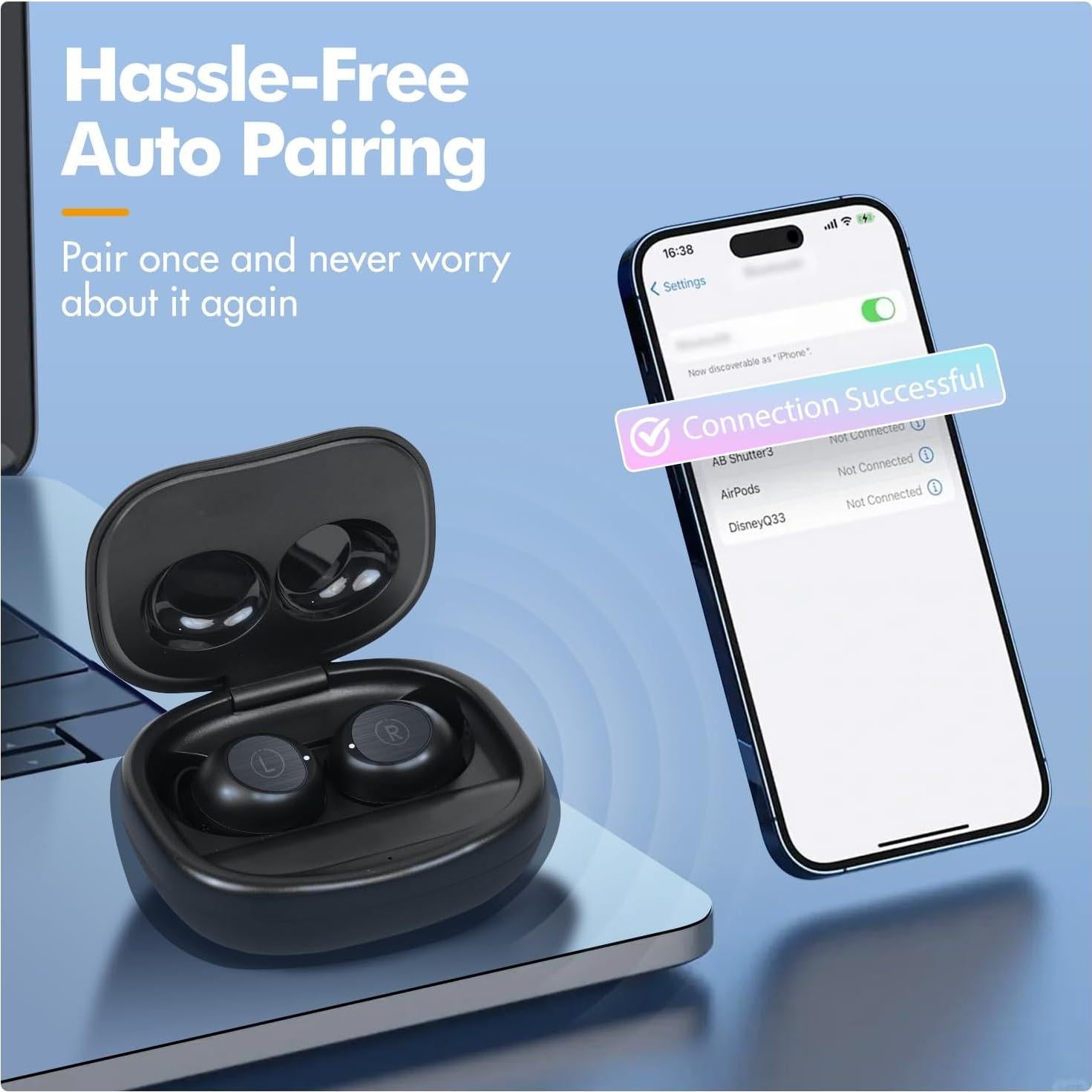 Mini Auriculares Inalámbricos E-filliate TRAVEL DEPOT, Bluetooth, IPX4