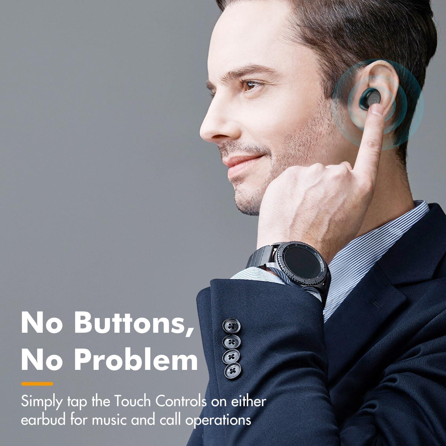 Mini Auriculares Inalámbricos E-filliate TRAVEL DEPOT, Bluetooth, IPX4