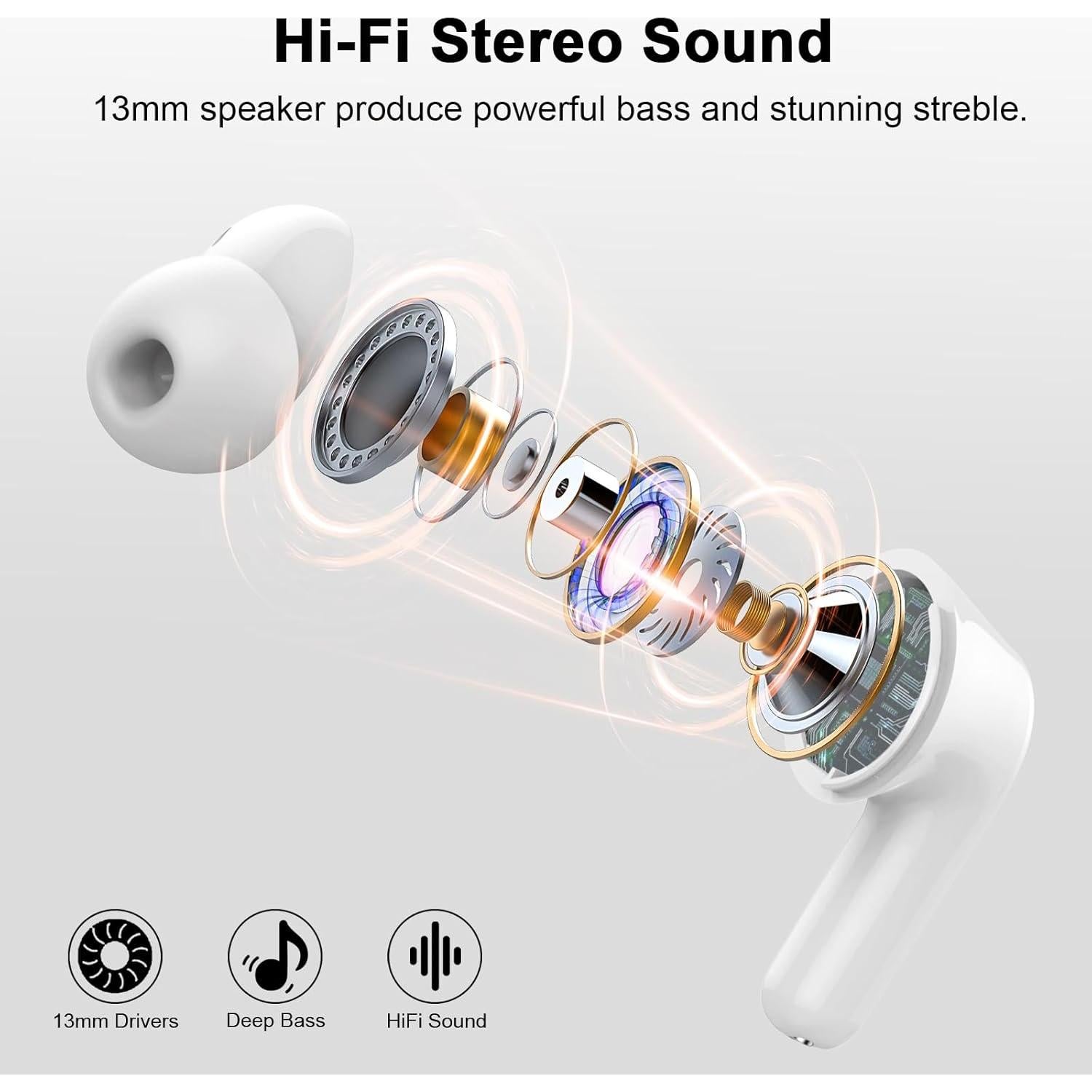 Auriculares Inalámbricos Donerton I66 Bluetooth 5.4 IP7 45H