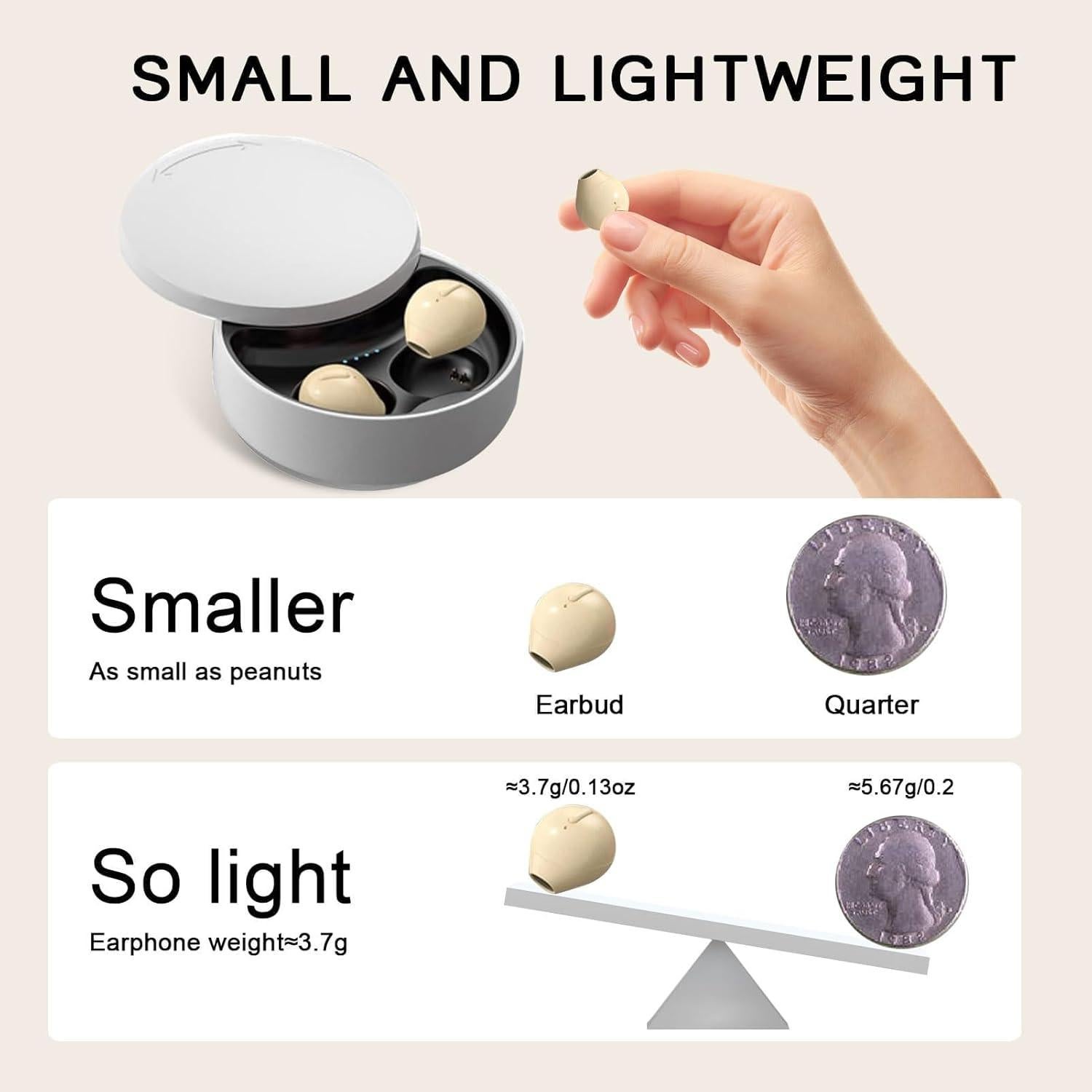 Auriculares Inalámbricos Mini Loluka Invisibles Bluetooth 5.1