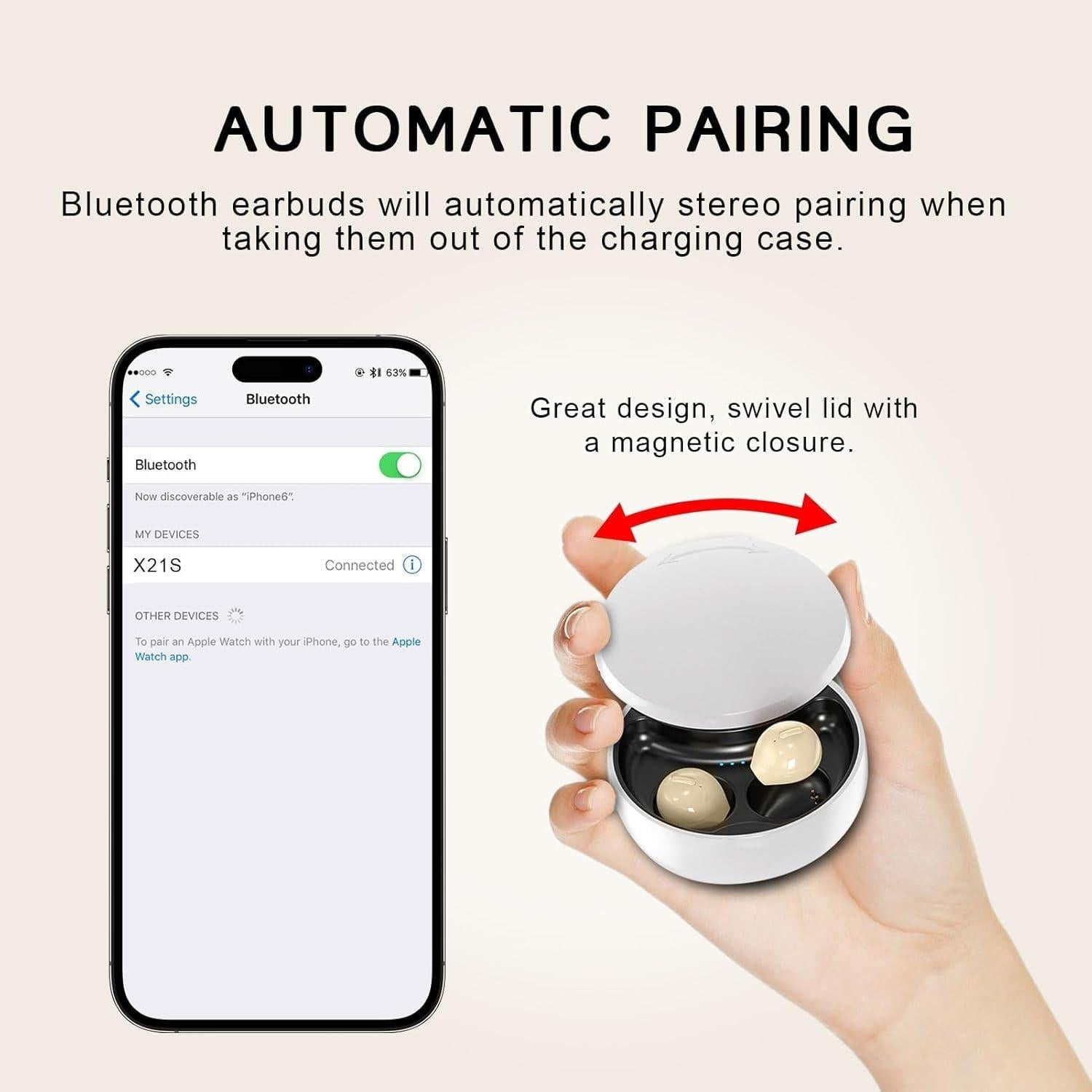 Auriculares Inalámbricos Mini Loluka Invisibles Bluetooth 5.1