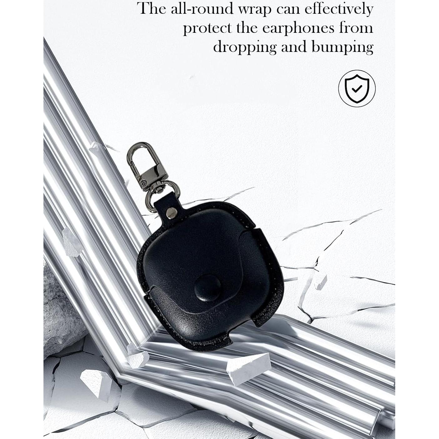 Funda de Cuero PU BOVUGAC para Oneplus Buds 4 - Negro