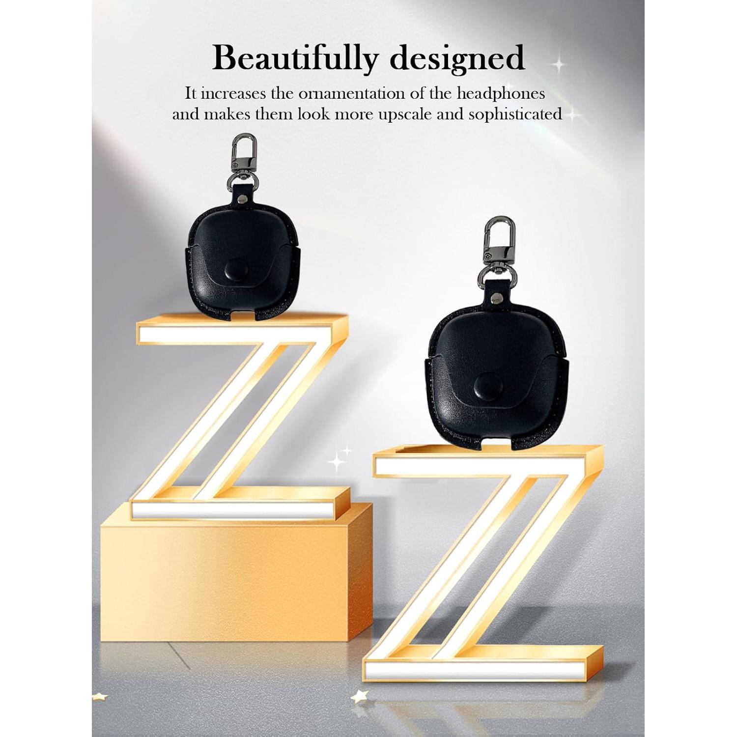 Funda de Cuero PU BOVUGAC para Oneplus Buds 4 - Negro