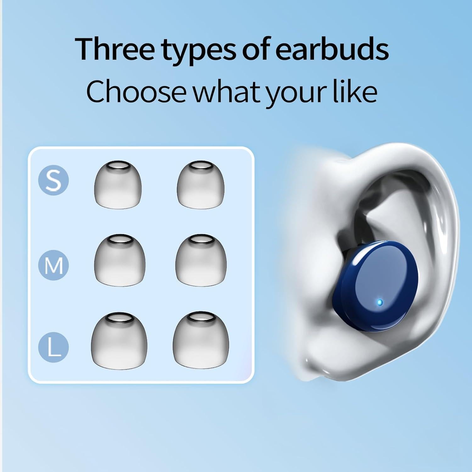 Auriculares In-Ear Inalámbricos Redpepper S8 Bluetooth 5.3 Azul