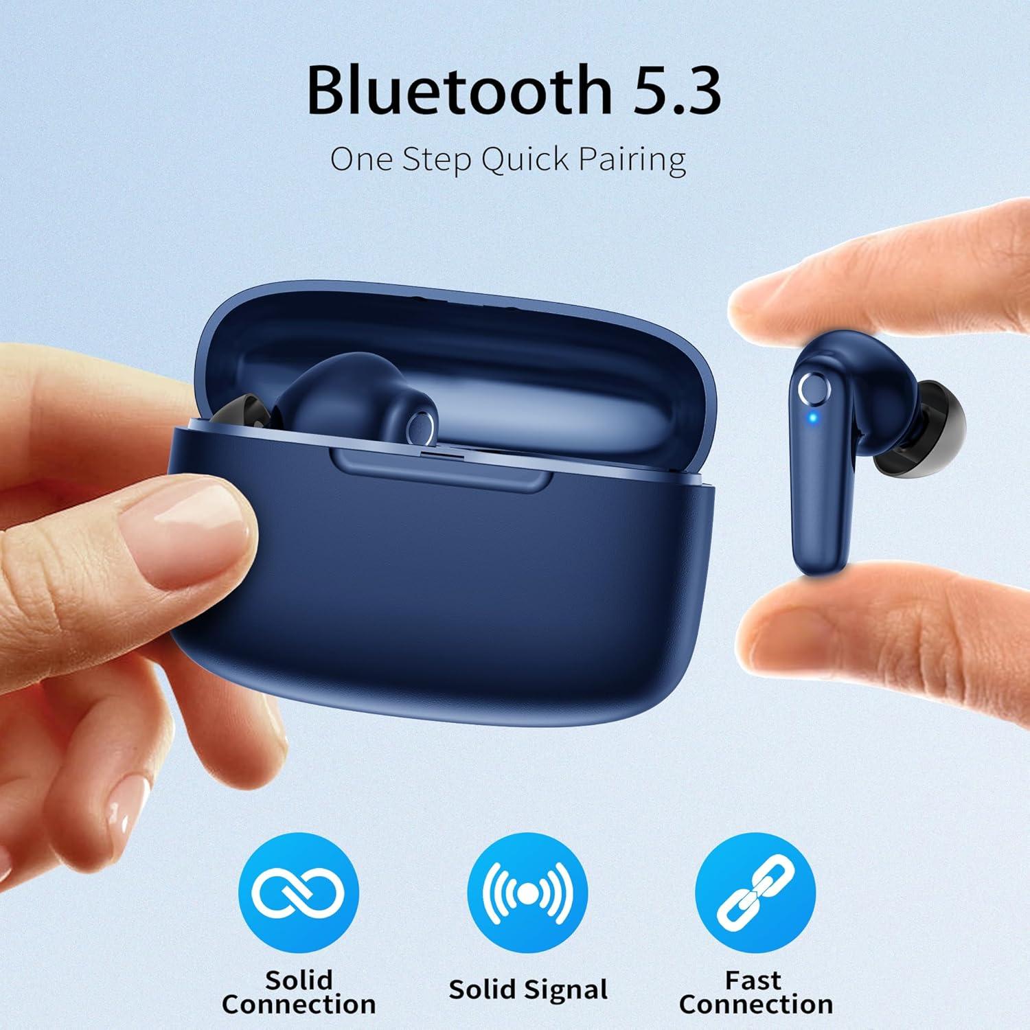 Auriculares Inalámbricos Redpepper N9i Bluetooth 5.3 60H Azul
