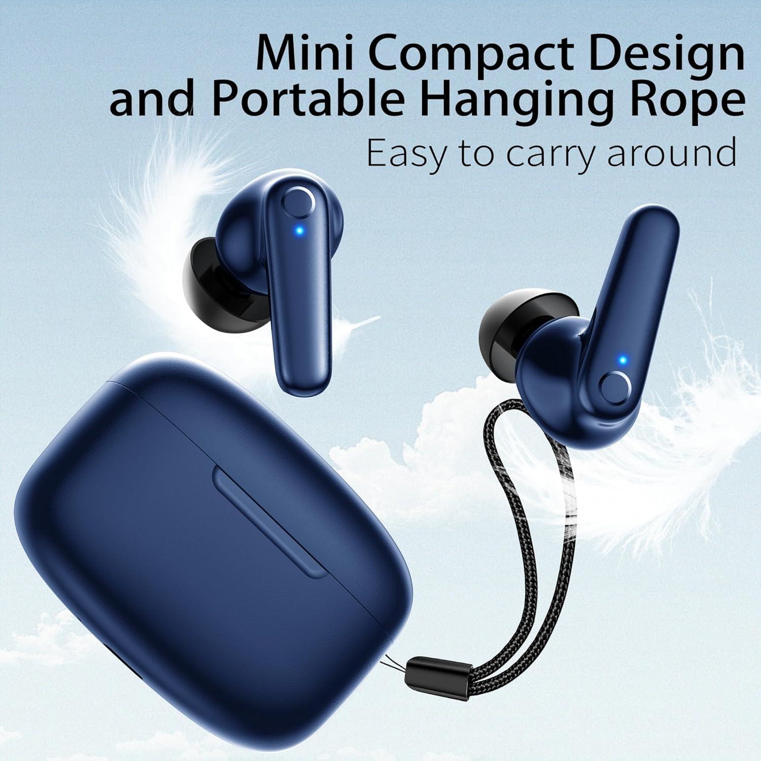 Auriculares Inalámbricos Redpepper N9i Bluetooth 5.3 60H Azul