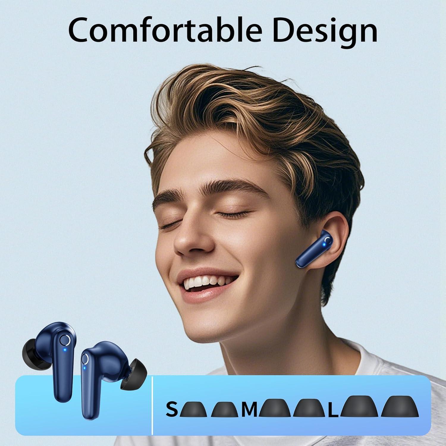 Auriculares Inalámbricos Redpepper N9i Bluetooth 5.3 60H Azul