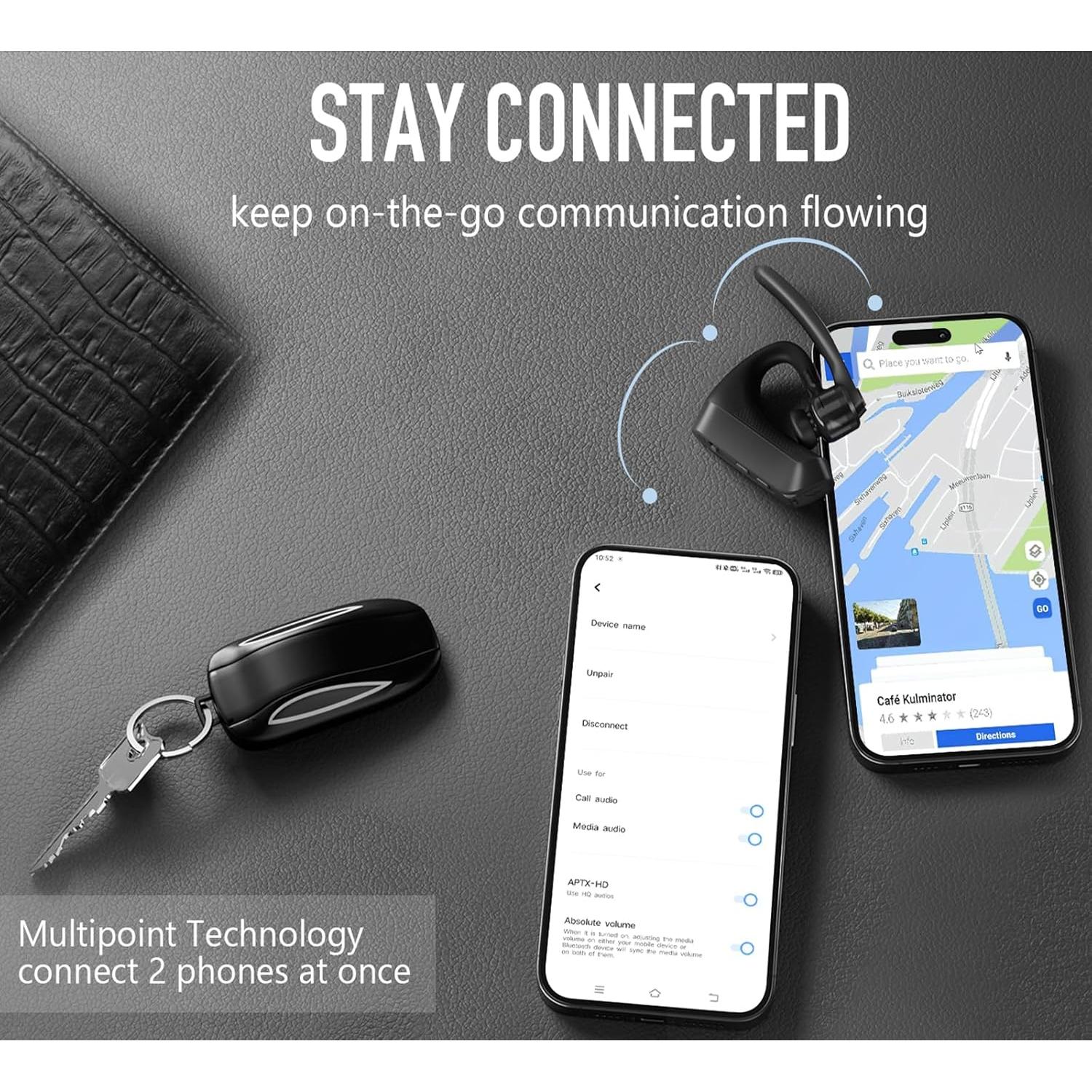 Auricular Inalámbrico Conambo K18 Bluetooth 5.1 con Cancelación de Ruido