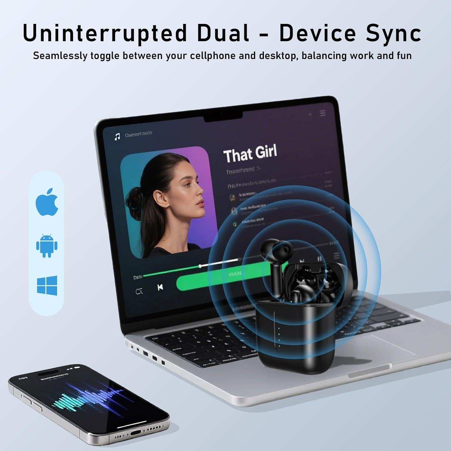 Auriculares Inalámbricos CXP92ce Bluetooth 5.0 con 60 Horas de Batería