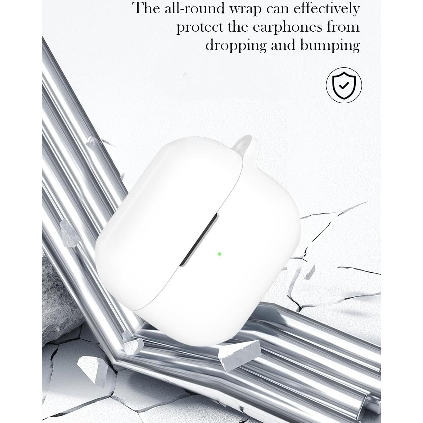 Funda de Silicona Suave para Samsung Galaxy Buds3/3 Pro - Blanco