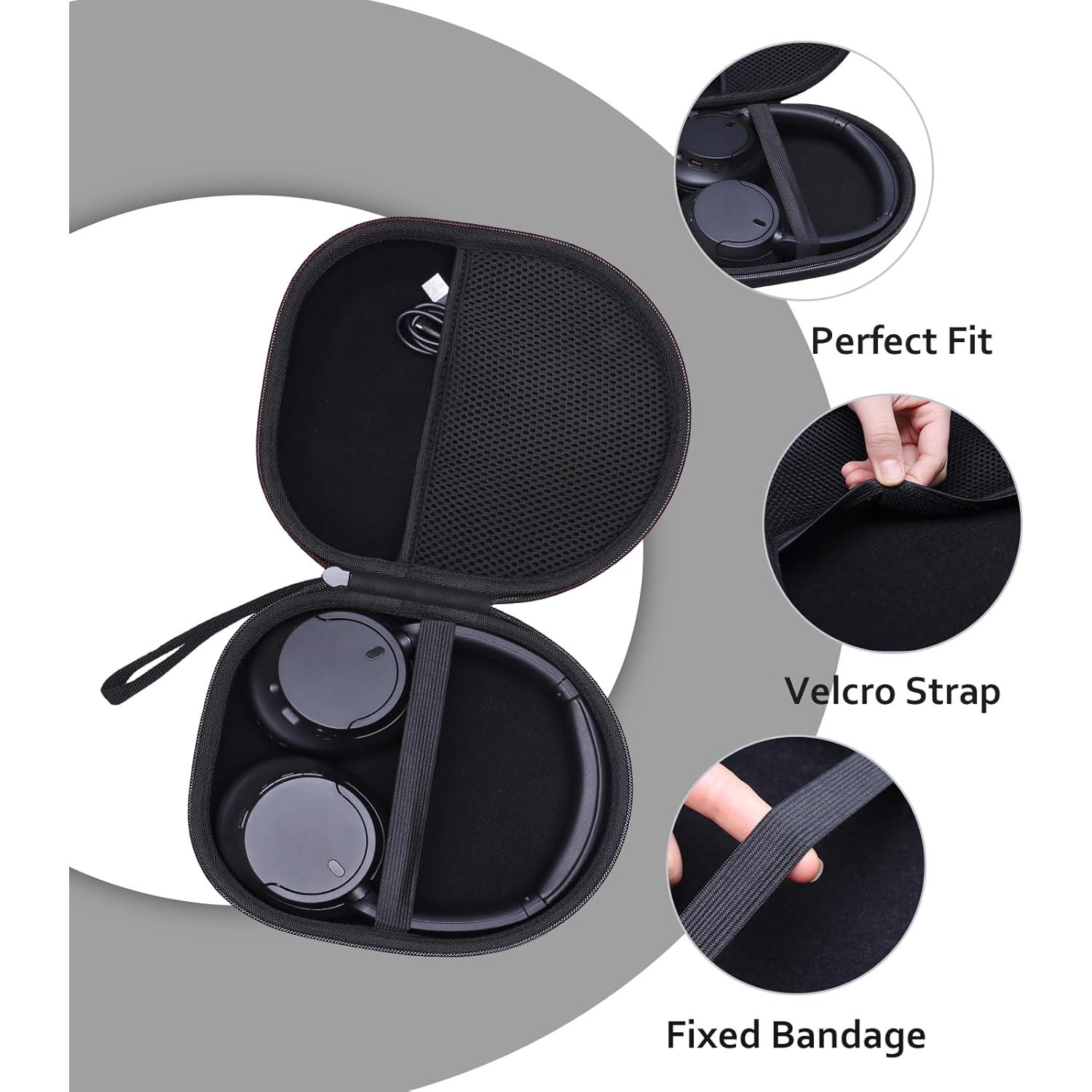 Funda XANAD para Auriculares Sony WH-CH720N WH-CH520 - Negro