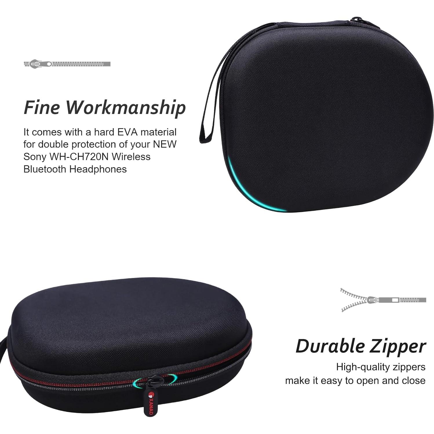 Funda XANAD para Auriculares Sony WH-CH720N WH-CH520 - Negro