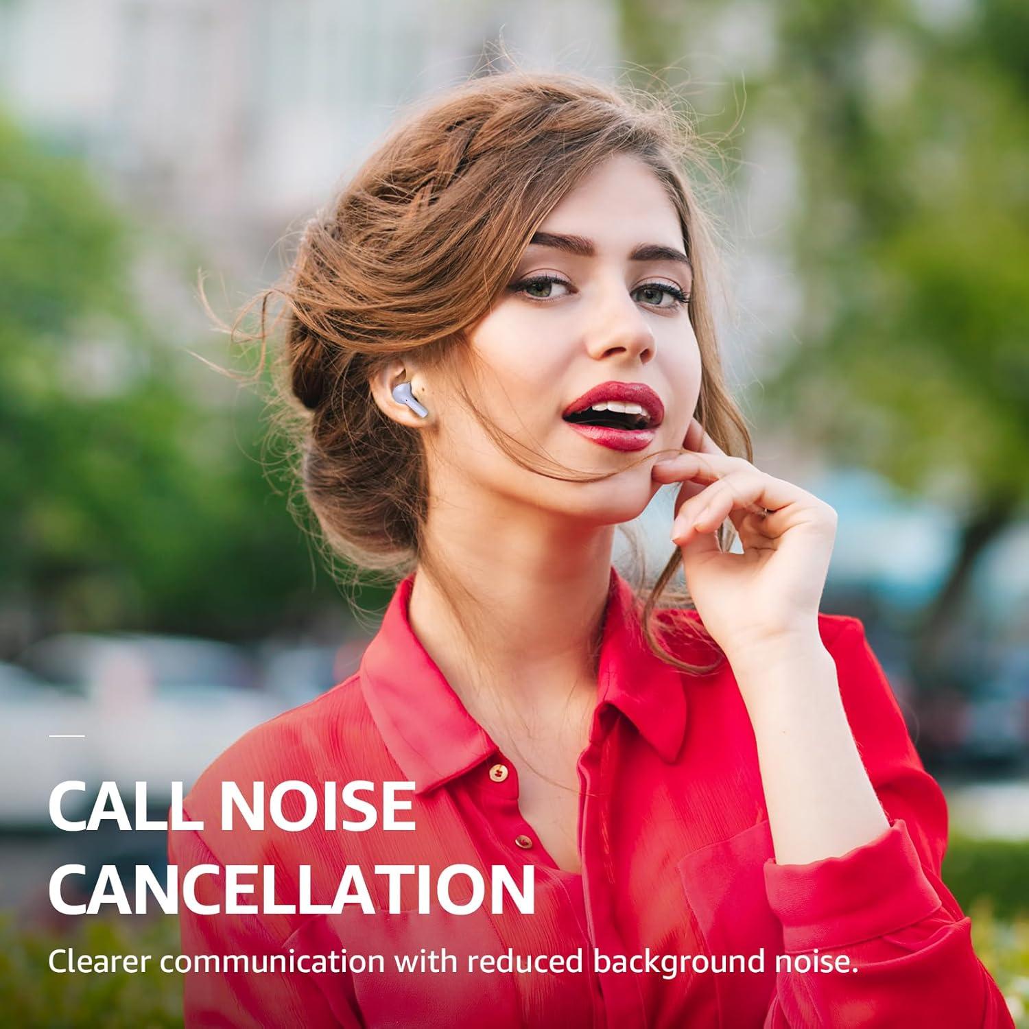 Auriculares Inalámbricos TOZO E2 Bluetooth 5.3 con Cancelación de Ruido