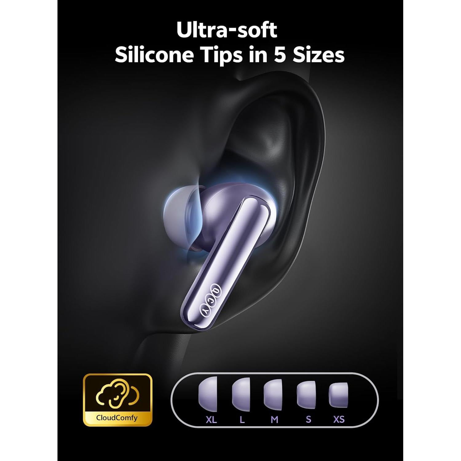 Auriculares Inalámbricos QCY MeloBuds N70 con ANC y Bluetooth 6.0