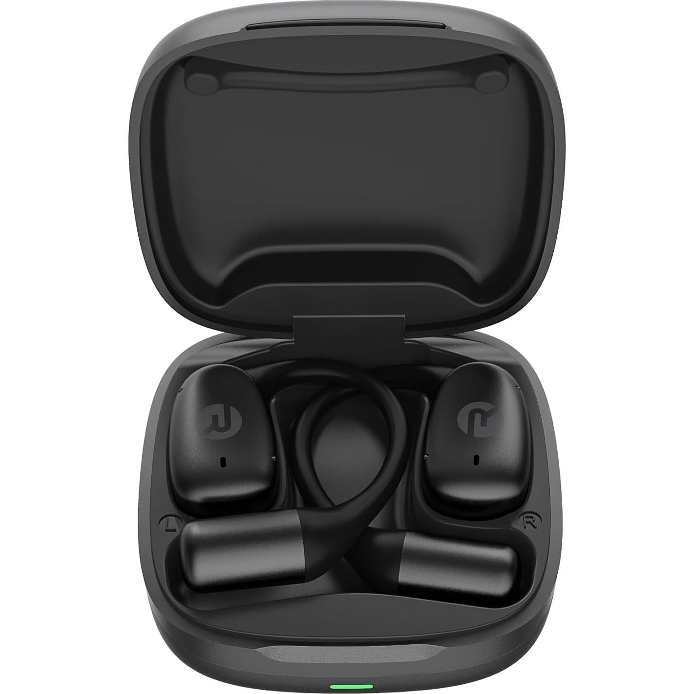 Auriculares Inalámbricos Raycon Esenciales Abiertos - Bluetooth 6.0, IPX5, 36h Batería, Negro