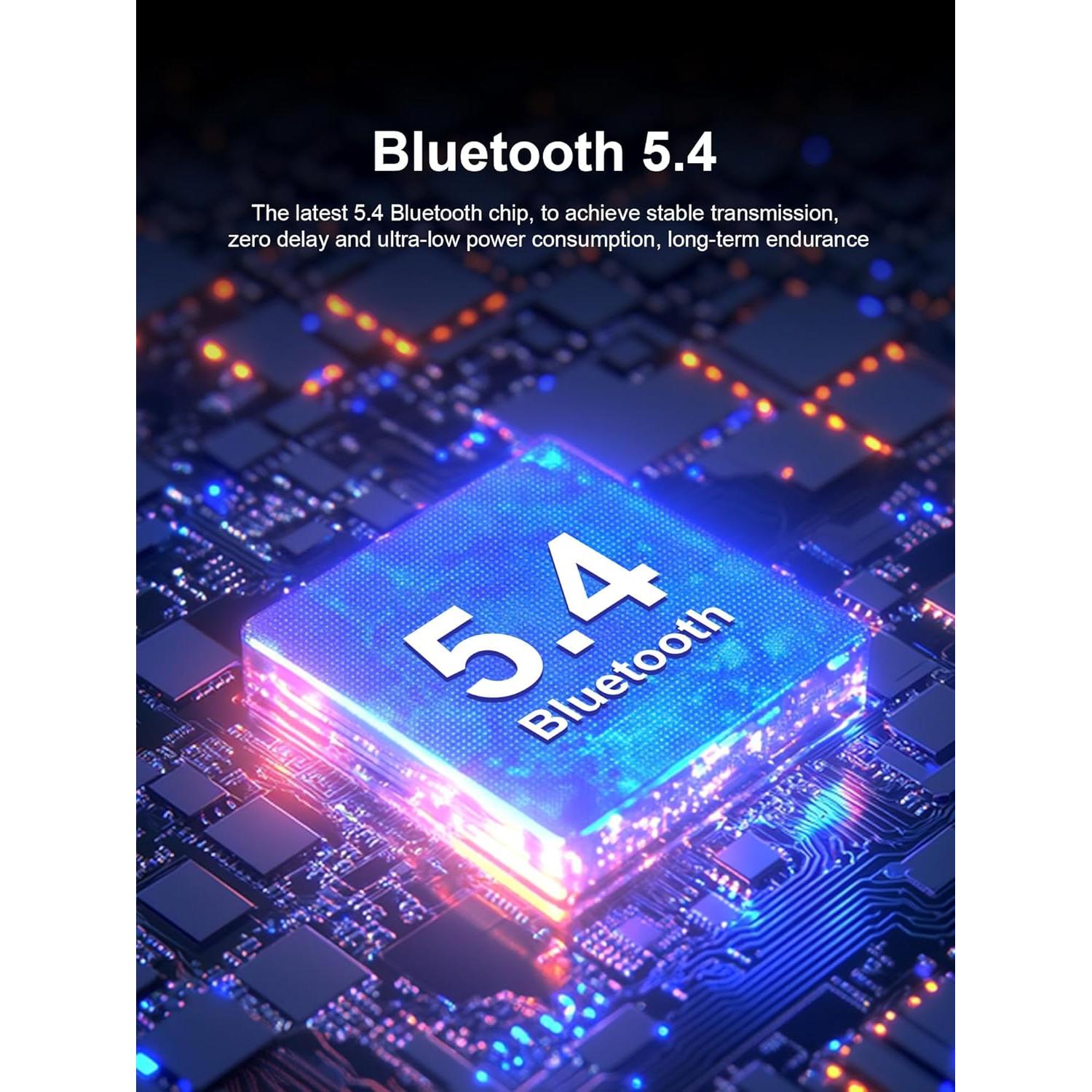 Auriculares Inalámbricos Hulaed Q68 Bluetooth 5.4 53H Negro