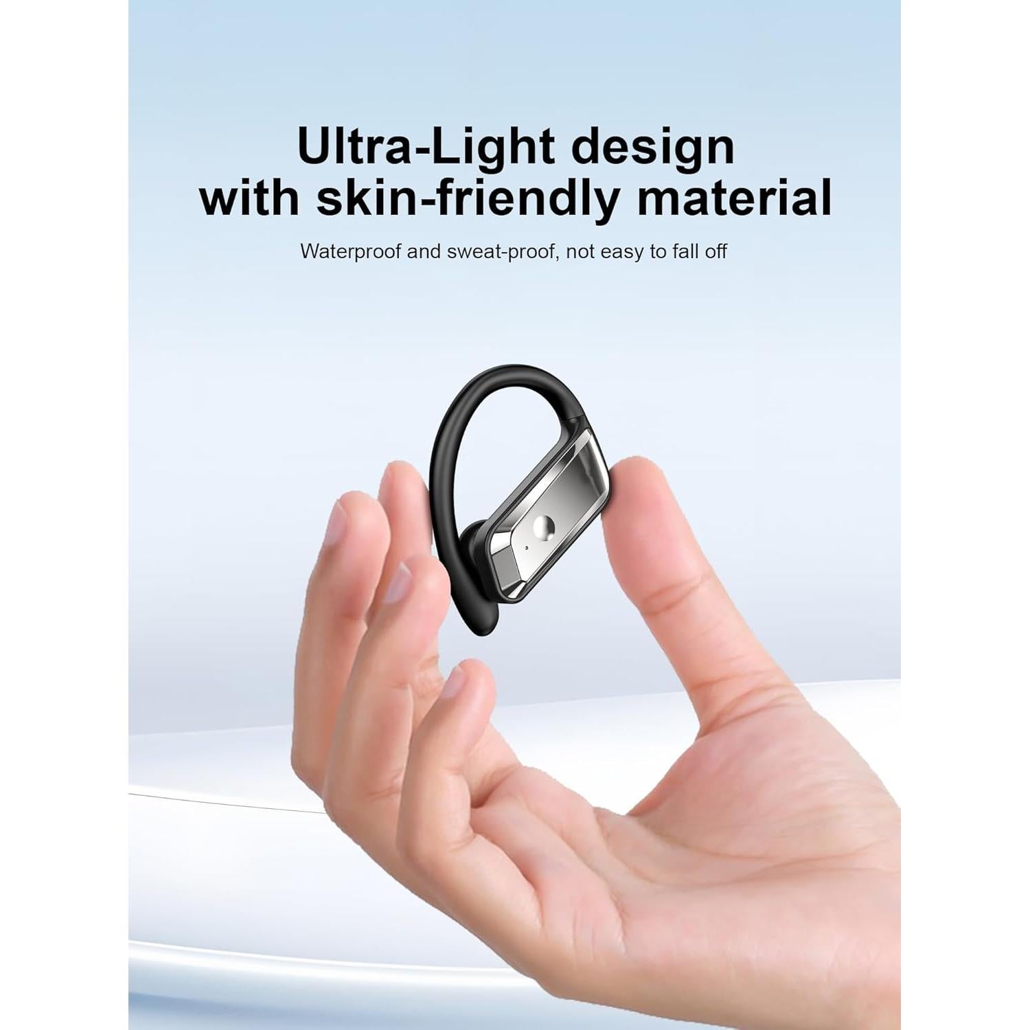 Auriculares Inalámbricos Hulaed Q68 Bluetooth 5.4 53H Negro