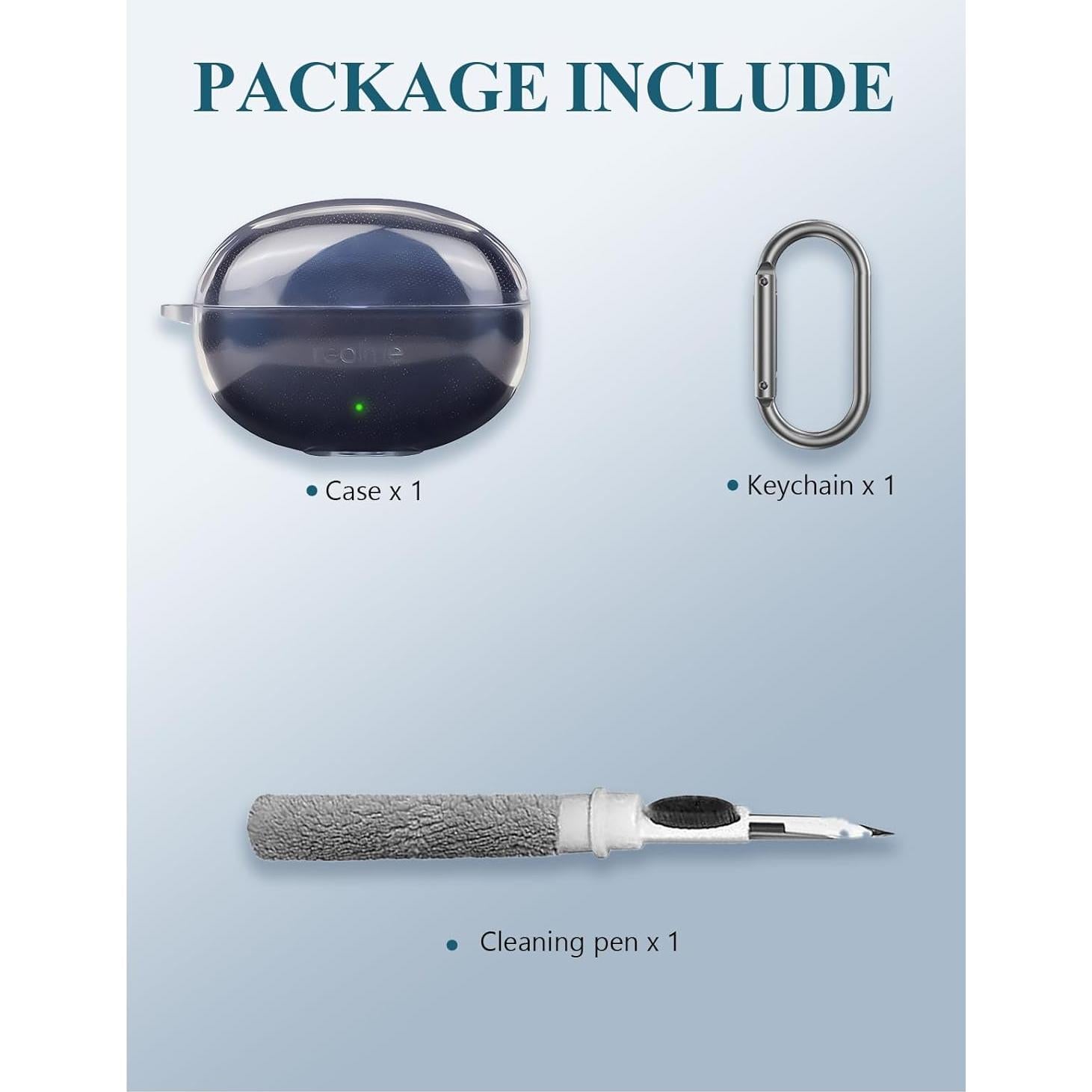 Funda TPU Clara para Realme Air 6 Pro - Protección y Kit de Limpieza