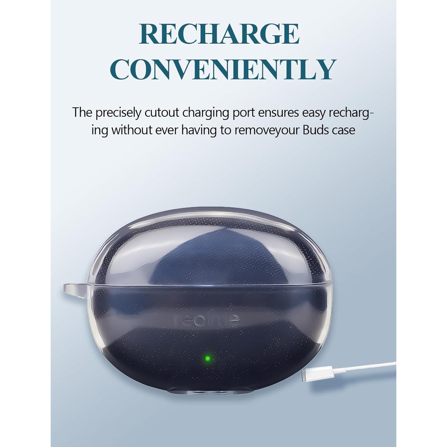 Funda TPU Clara para Realme Air 6 Pro - Protección y Kit de Limpieza