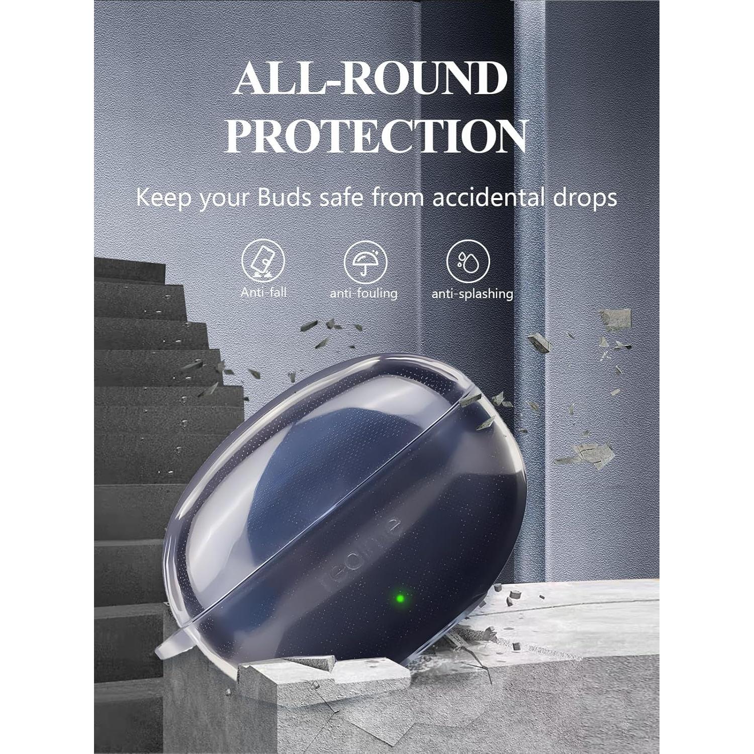 Funda TPU Clara para Realme Air 6 Pro - Protección y Kit de Limpieza