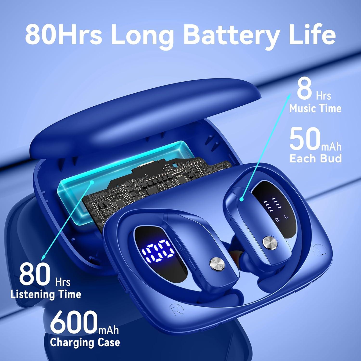 Auriculares Inalámbricos BMANI T16 Bluetooth 5.0 80hrs Azul